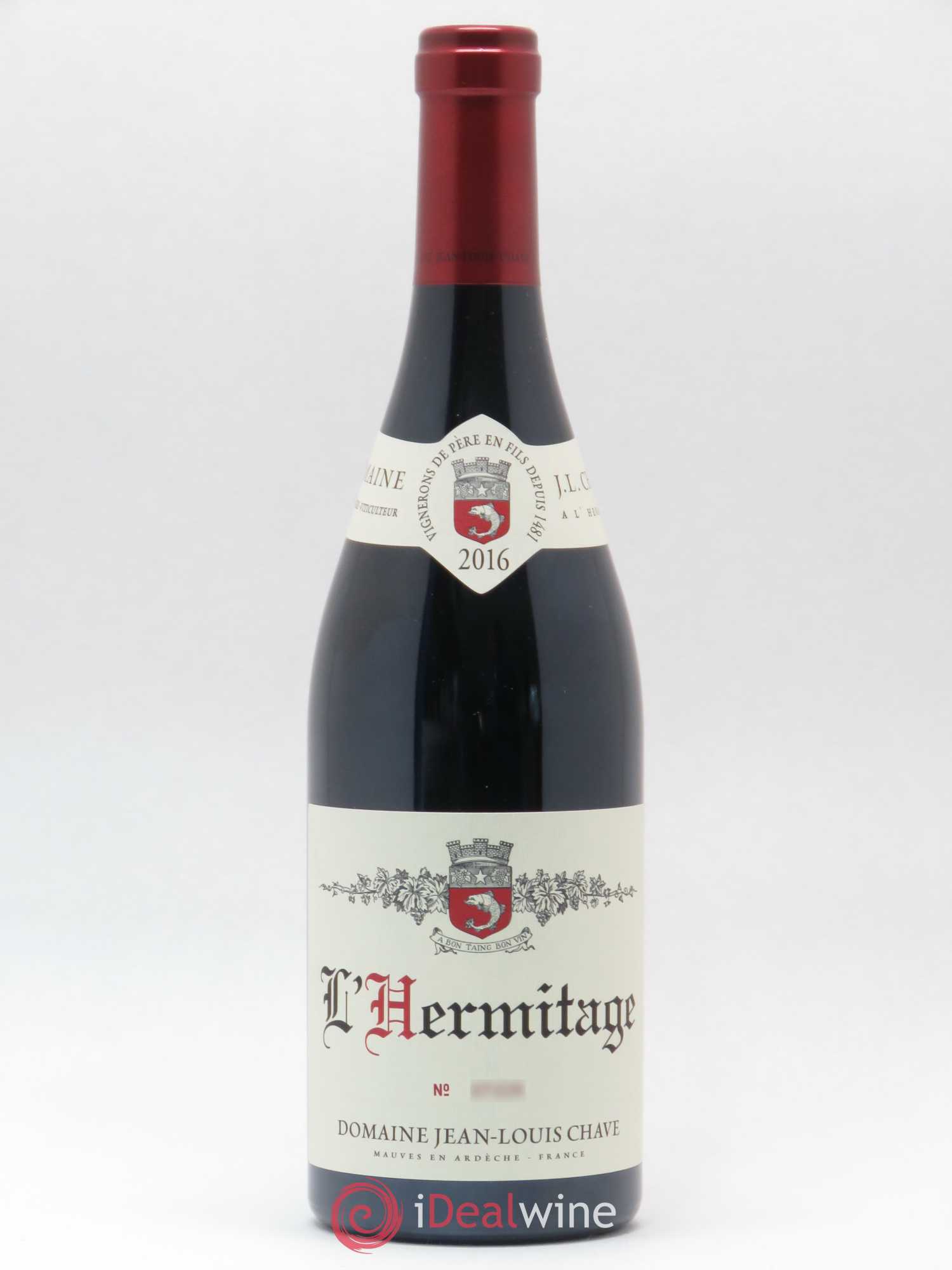 Hermitage Jean-Louis Chave 2016 - Lot de 1 bouteille - 0
