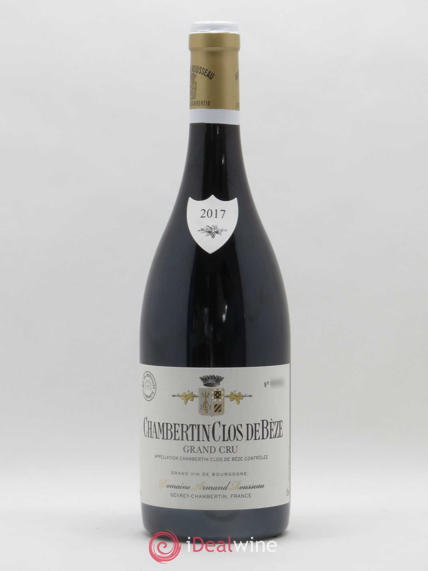Chambertin Clos de Bèze Grand Cru Armand Rousseau (Domaine) 2017 - Lot de 1 bouteille - 0
