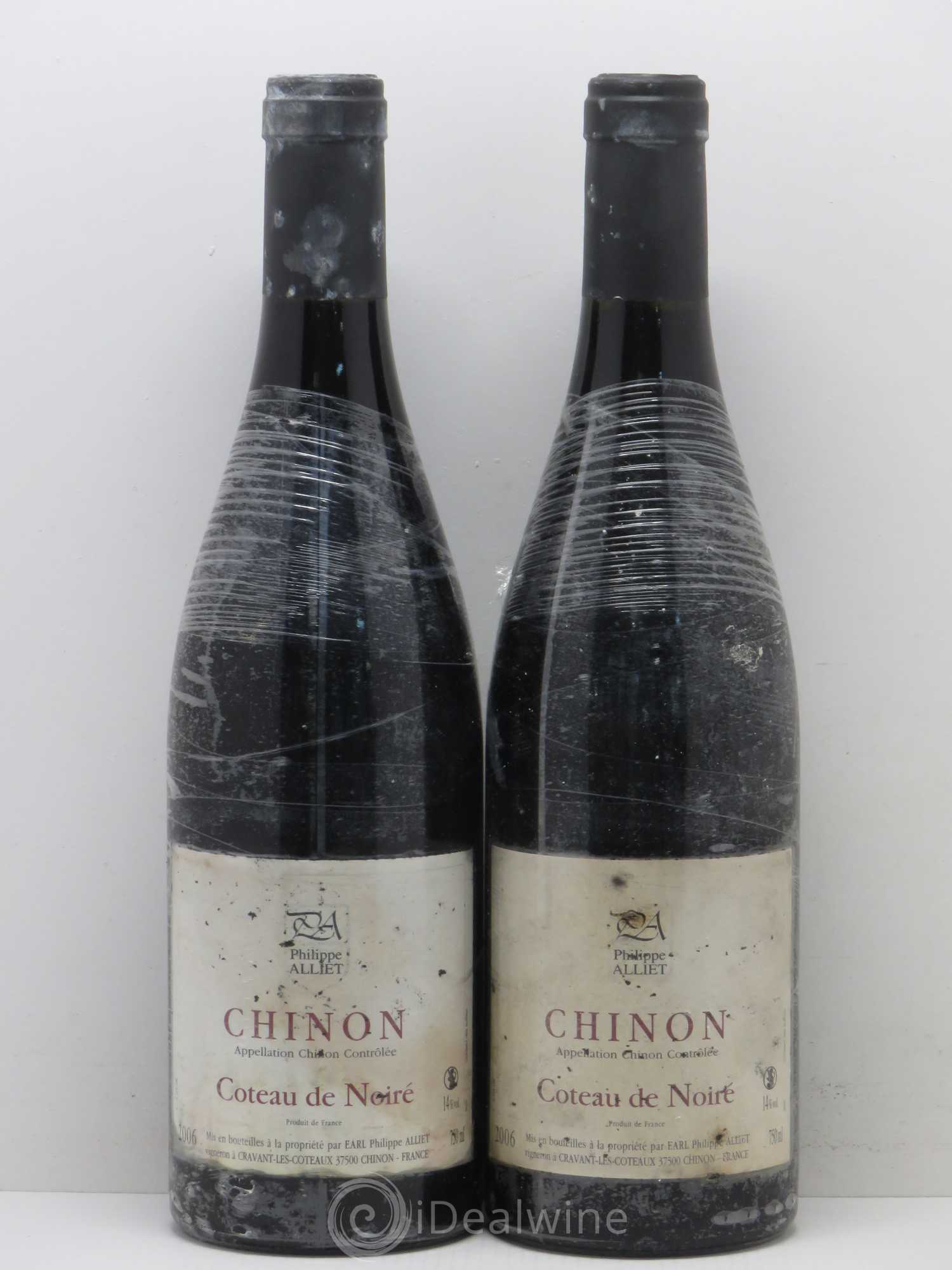 Chinon Coteau de Noiré Philippe Alliet 2006 - Lot de 2 bouteilles - 0