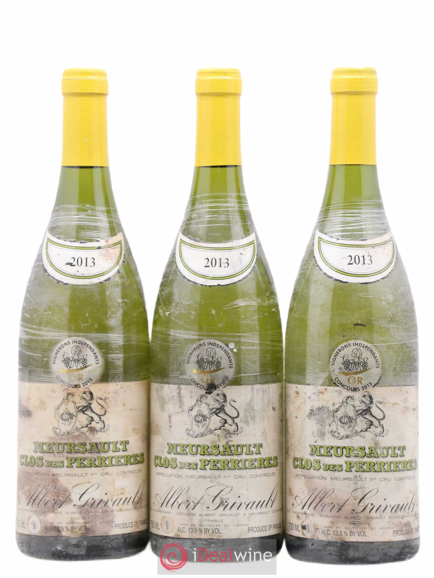Meursault 1er Cru Clos des Perrières Monopole Albert Grivault 2013 - Lot de 3 bouteilles - 0
