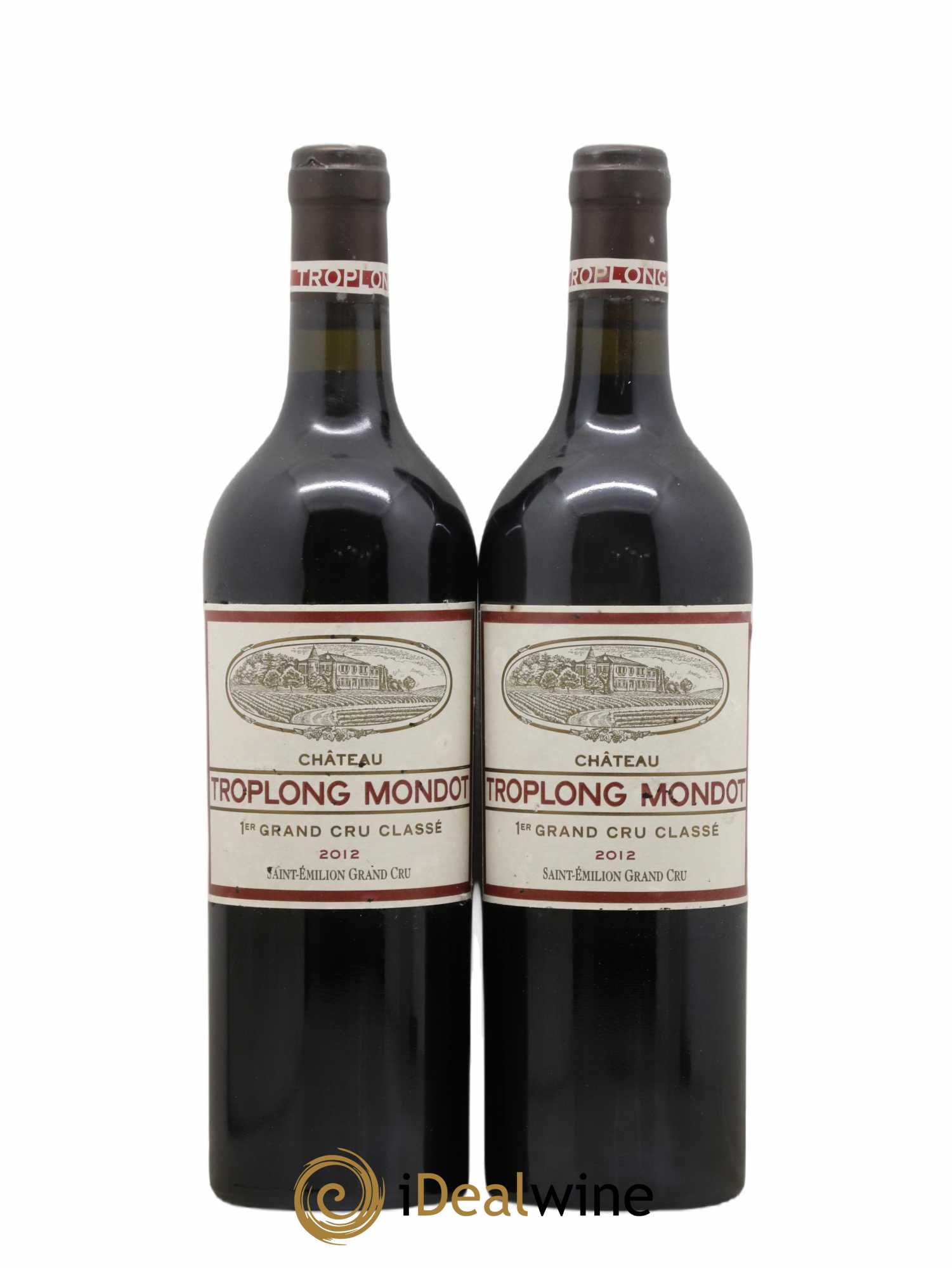 Château Troplong Mondot 1er Grand Cru Classé B 2012 - Lot de 2 bouteilles - 0