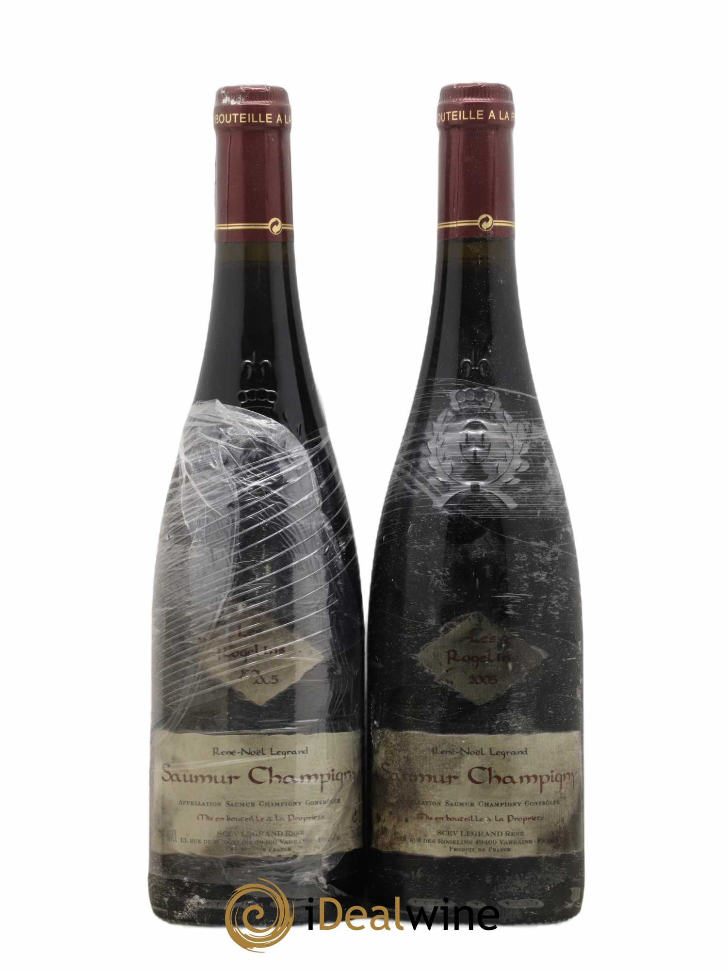 Saumur-Champigny Les Rogelins Clotilde Legrand (anciennement René-Noël Legrand) 2005 - Lot de 2 bouteilles - 0