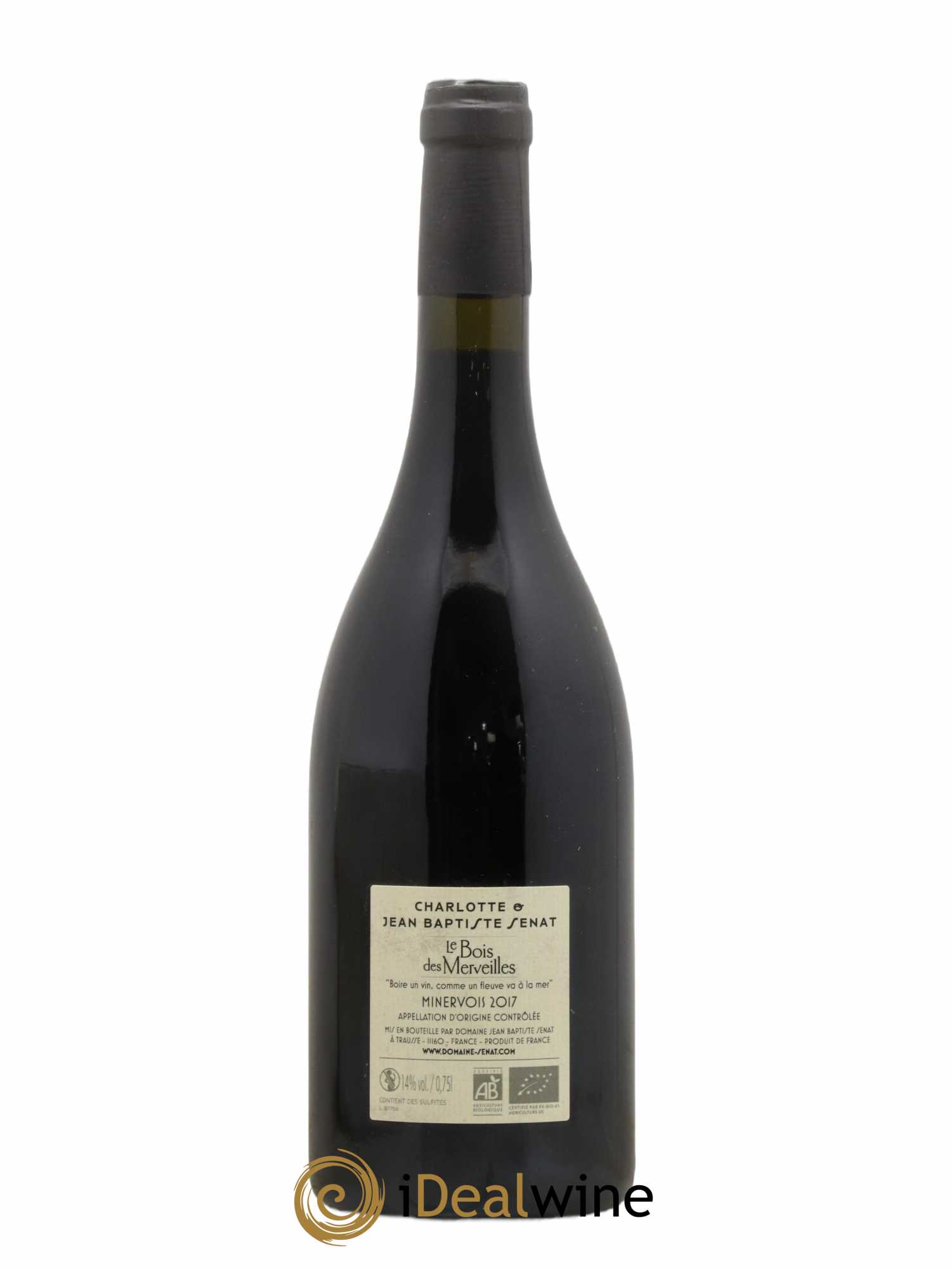 Minervois Le Bois des Merveilles Jean-Baptiste Sénat 2017 - Lot de 1 bouteille - 1