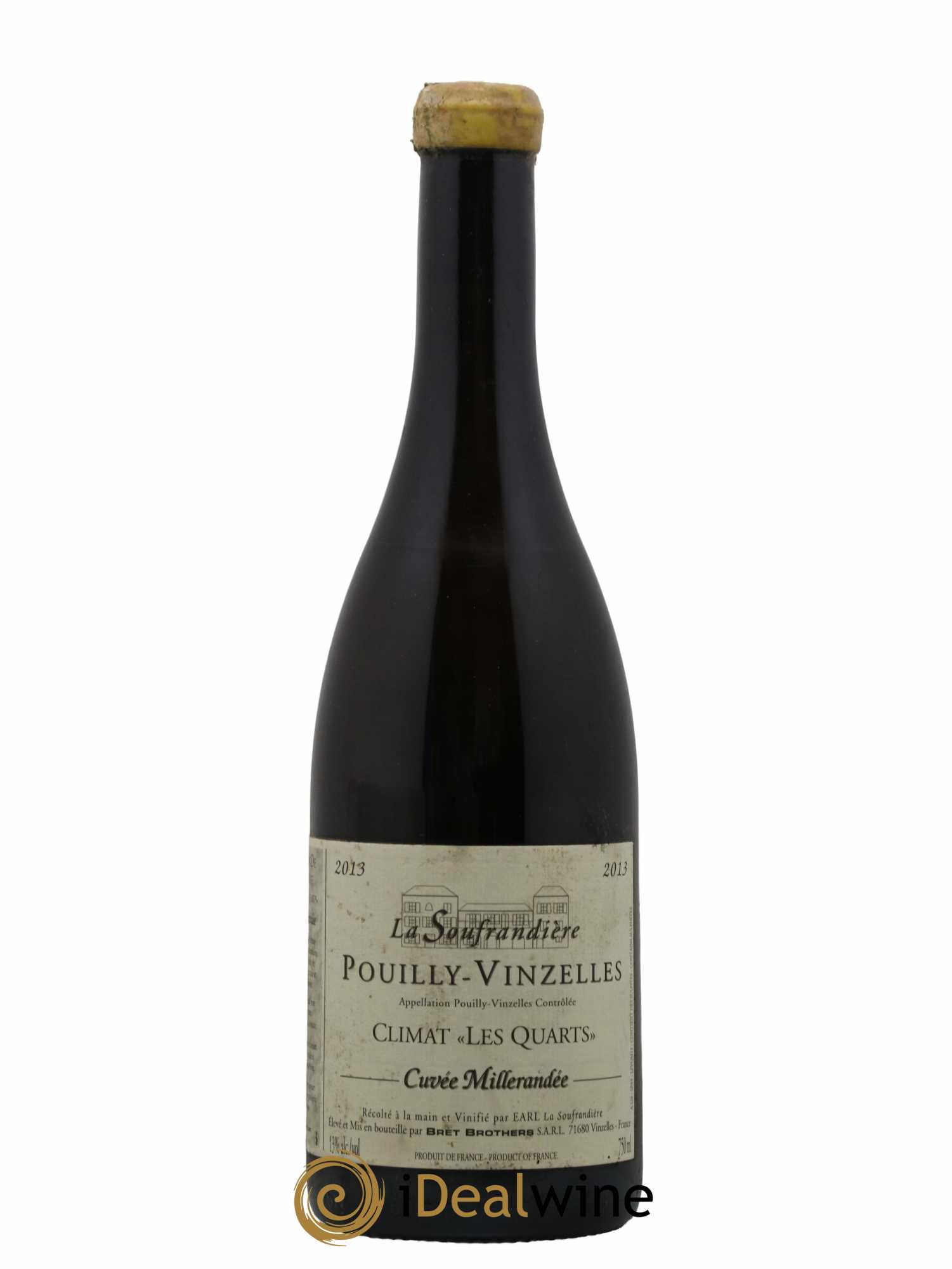 Pouilly-Vinzelles La Soufrandière - Bret Brothers Les Quarts Millerandée 2013 - Lot de 1 bouteille - 0
