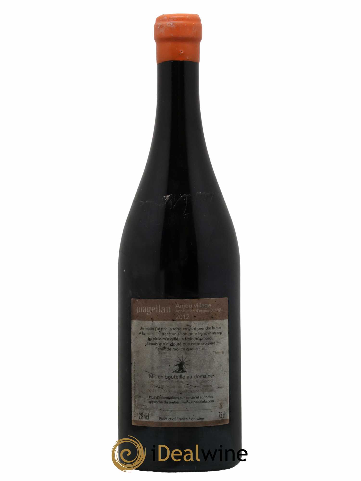 Vin de France Magellan Terre de l'Elu (Clos de L'Elu) 2012 - Lot of 1 bottle - 1