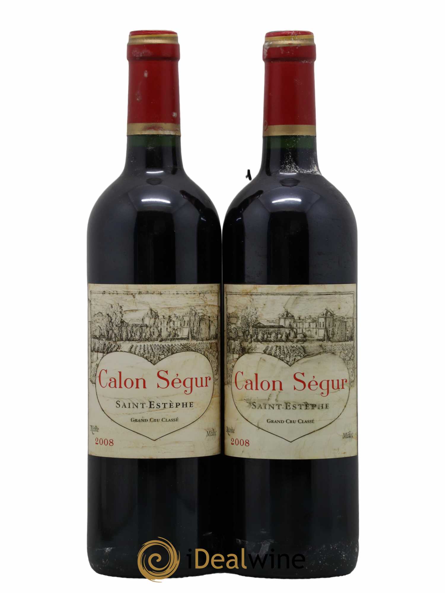 Château Calon Ségur 3ème Grand Cru Classé 2008 - Lot de 2 bouteilles - 0