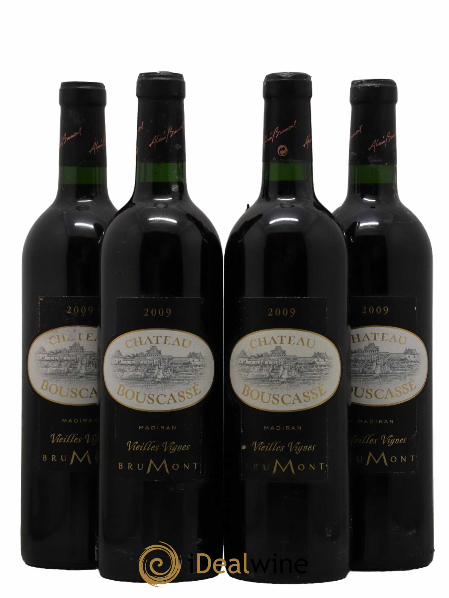 Madiran Vieilles Vignes Château Bouscassé - Alain Brumont 2009 - Lotto di 4 bottiglie - 0