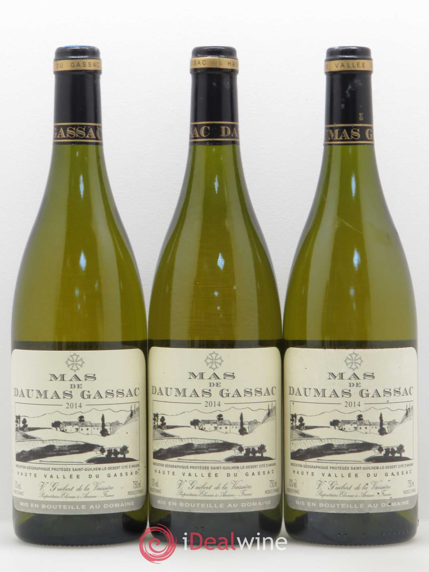 Saint-Guilhem-le-Désert - Cité d'Aniane Mas Daumas Gassac Famille Guibert de La Vaissière 2014 - Lot de 6 bouteilles - 1