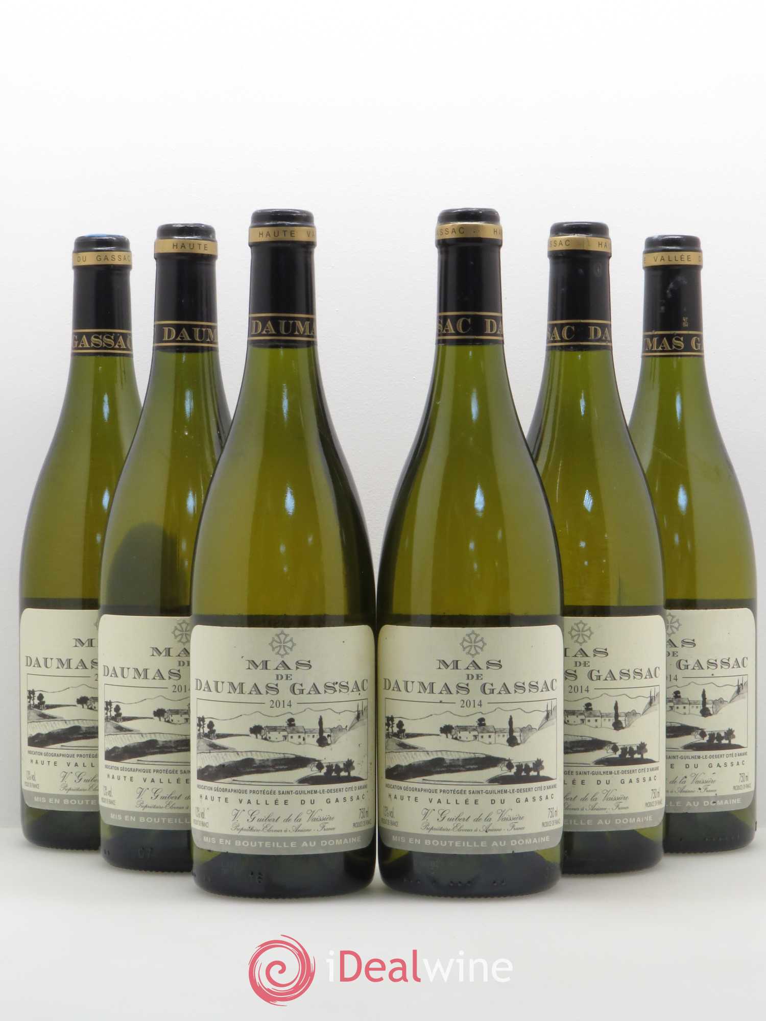 Saint-Guilhem-le-Désert - Cité d'Aniane Mas Daumas Gassac Famille Guibert de La Vaissière 2014 - Lot de 6 bouteilles - 0