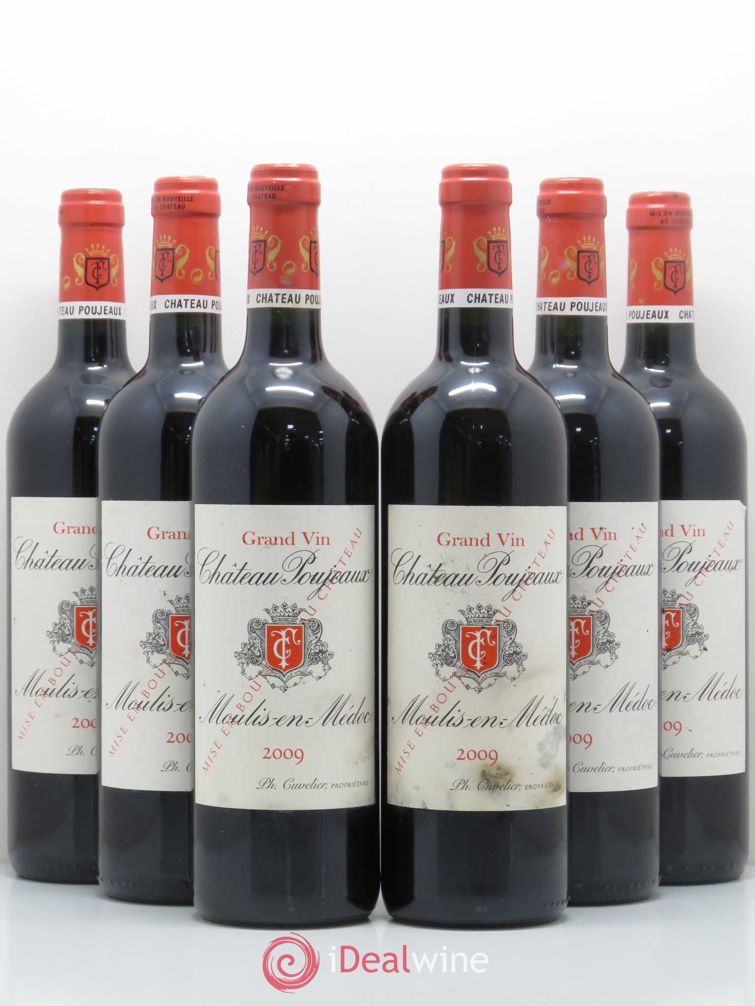 Château Poujeaux 2009 - Lot de 6 bouteilles - 0