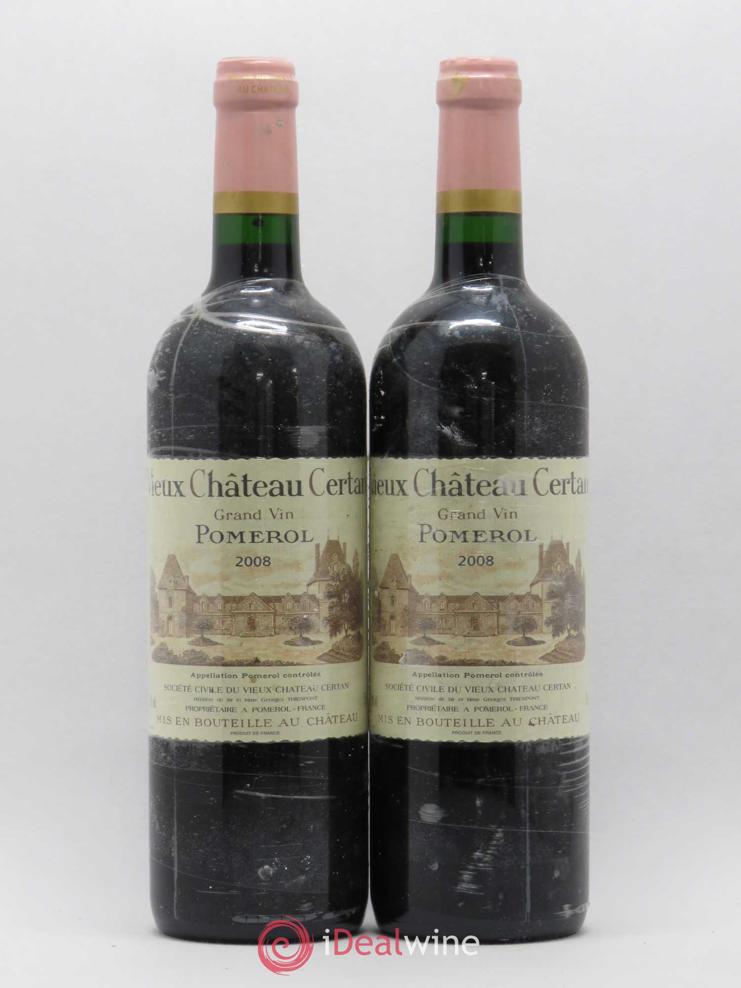 Vieux Château Certan 2008 - Lot de 2 bouteilles - 0