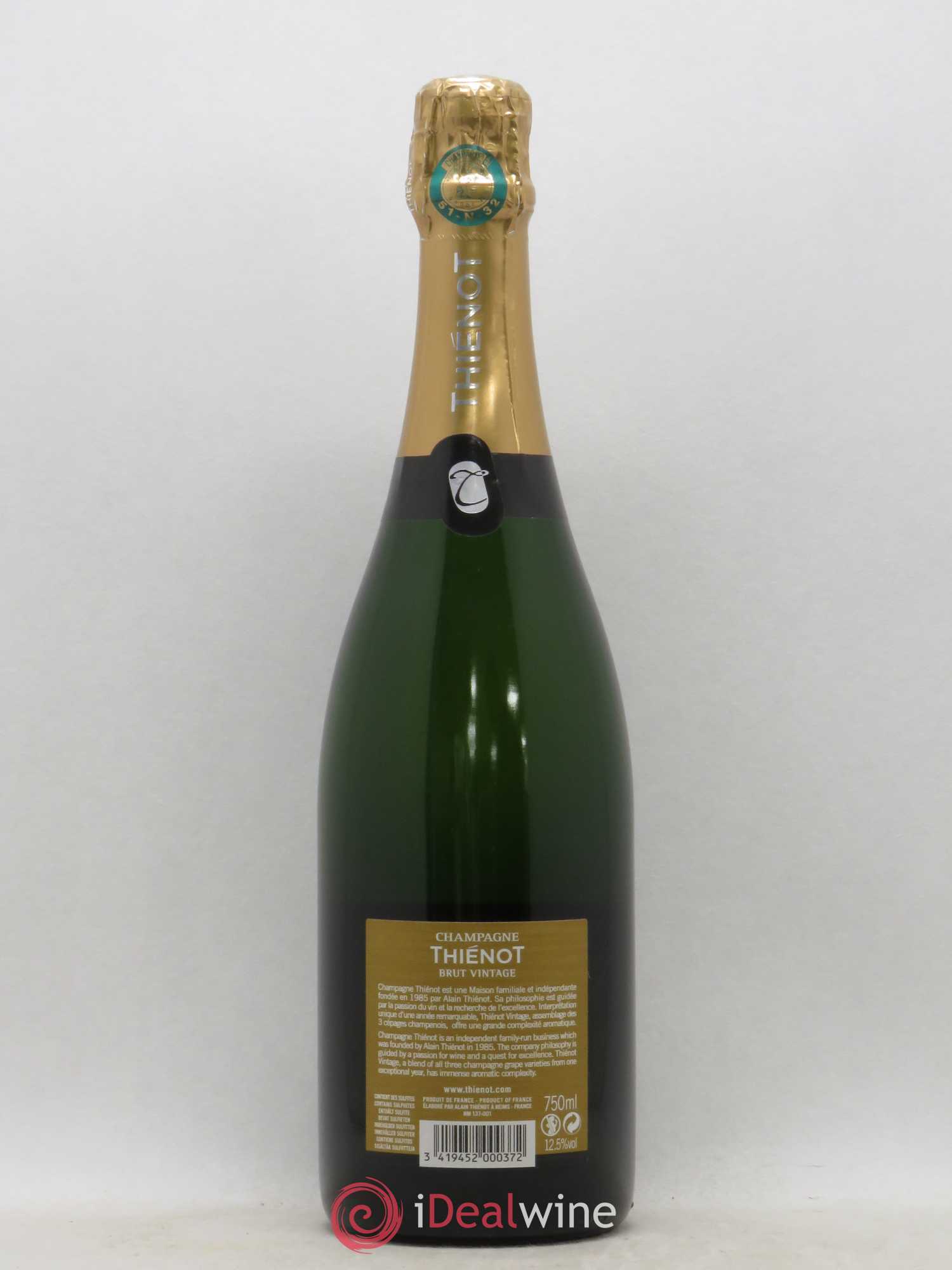 Champagne Alain Thiénot 2007 - Posten von 1 Flasche - 1