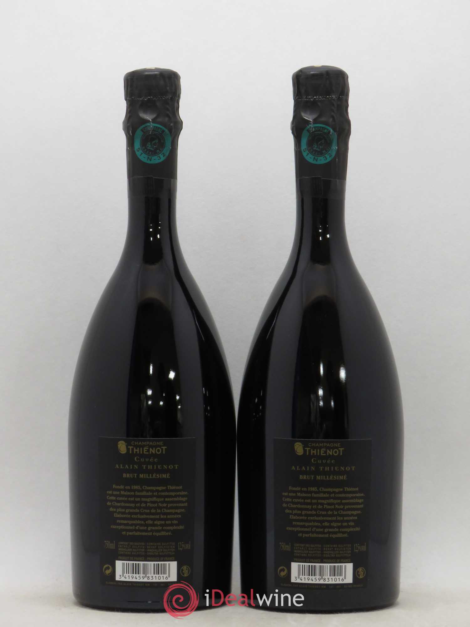 Champagne Cuvée Alain Thiénot 2007 - Posten von 2 Flaschen - 1