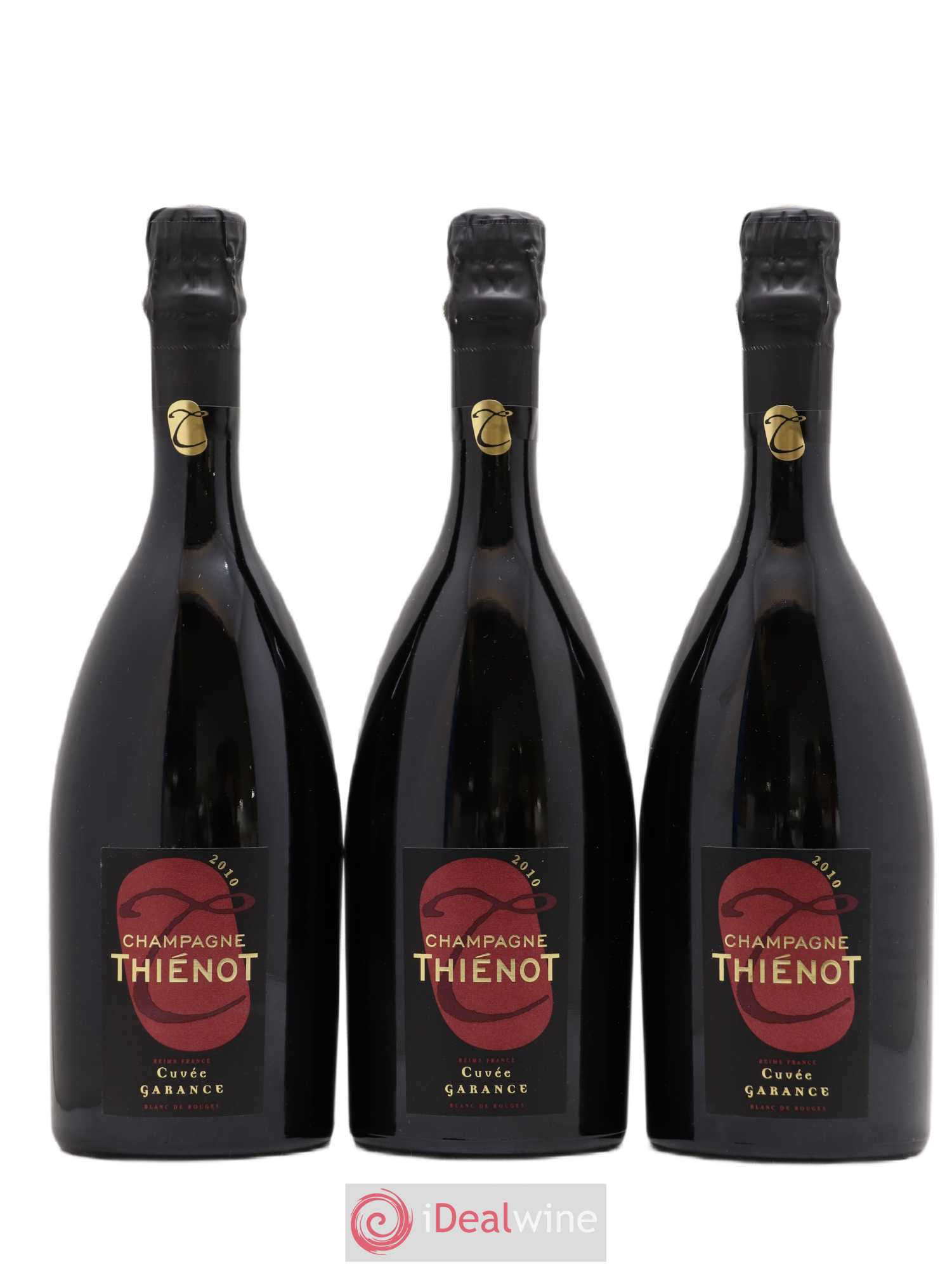 Champagne Alain Thiénot Blanc de Rouges Cuvée Garance 2010 - Lot of 3 bottles - 0