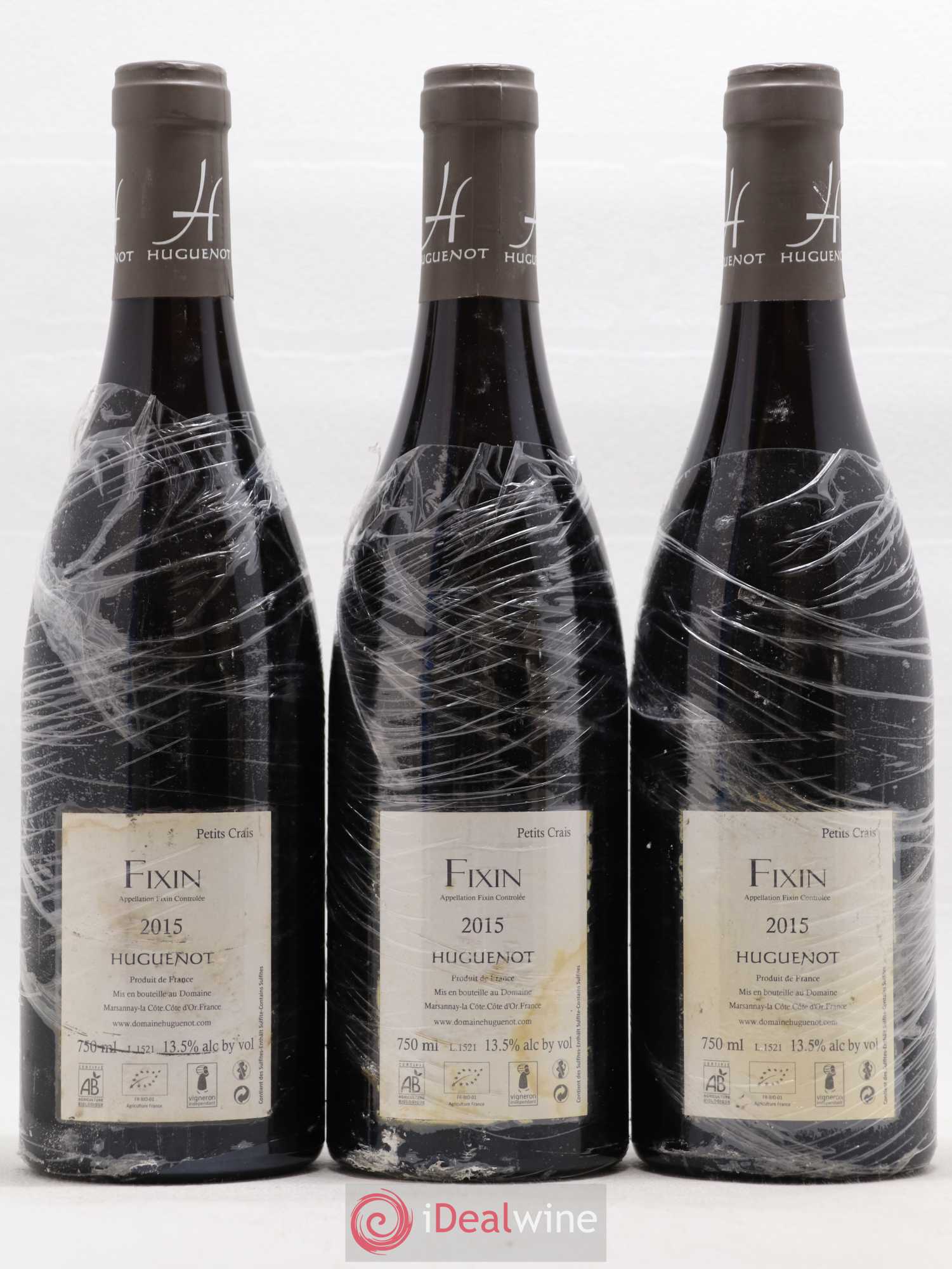 Fixin Petits Craies Domaine Huguenot 2015 - Posten von 3 Flaschen - 1