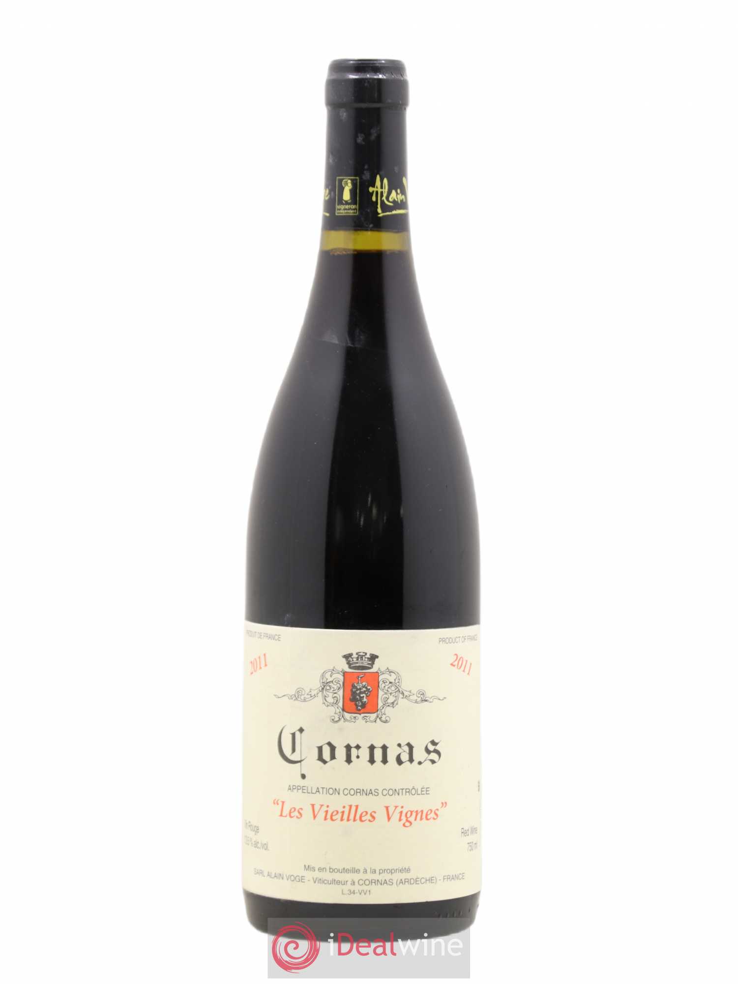Cornas Les Vieilles Vignes Alain Voge (Domaine) 2011 - Lot de 1 bouteille - 0
