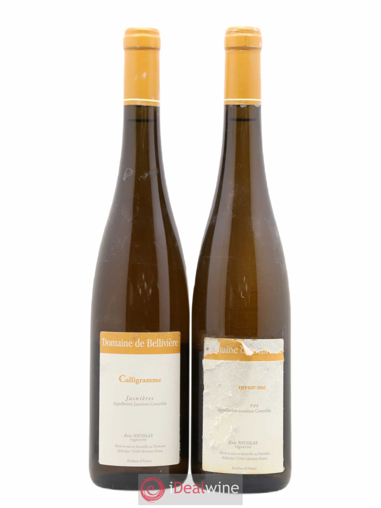 Jasnières Calligramme Domaine de Bellivière 2011 - Lot de 2 bouteilles - 0
