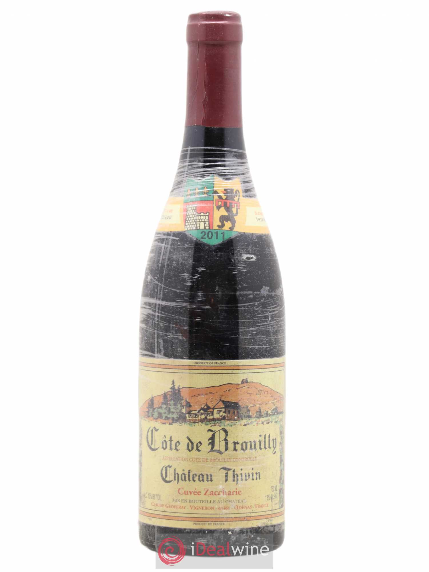 Côte de Brouilly Cuvée Zaccharie Château Thivin 2011 - Lot de 1 bouteille - 0