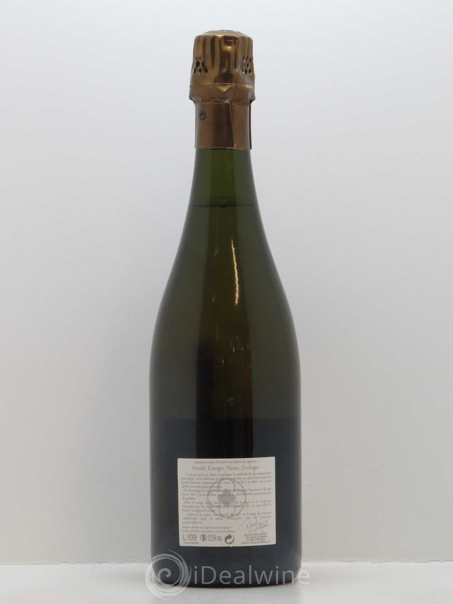 L'Artiste Blanc de Blancs 1er Cru Extra-Brut David Leclapart - Lot de 1 bouteille - 1