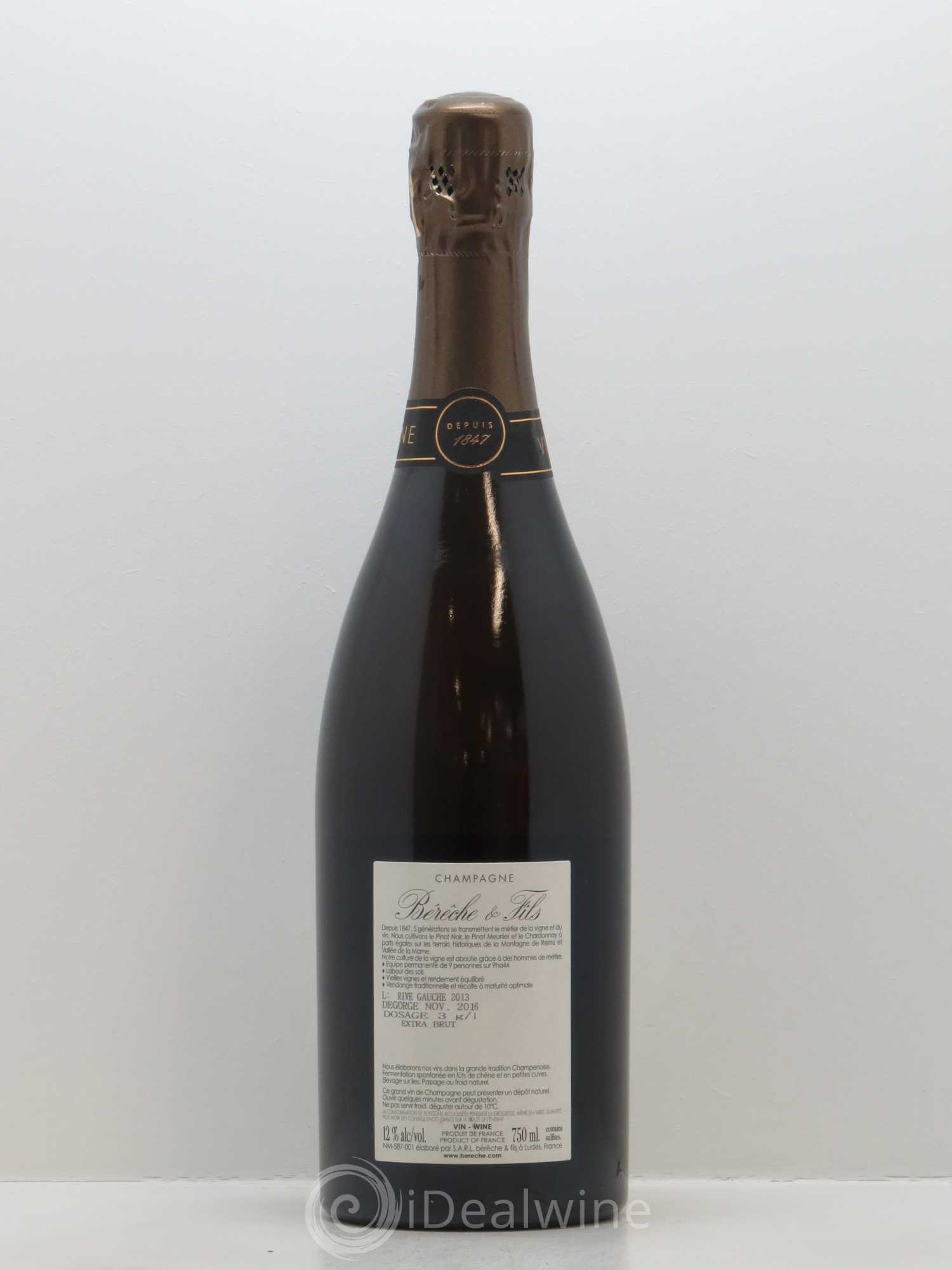 Rive Gauche Extra-Brut Bérêche et Fils - Lot de 1 bouteille - 1