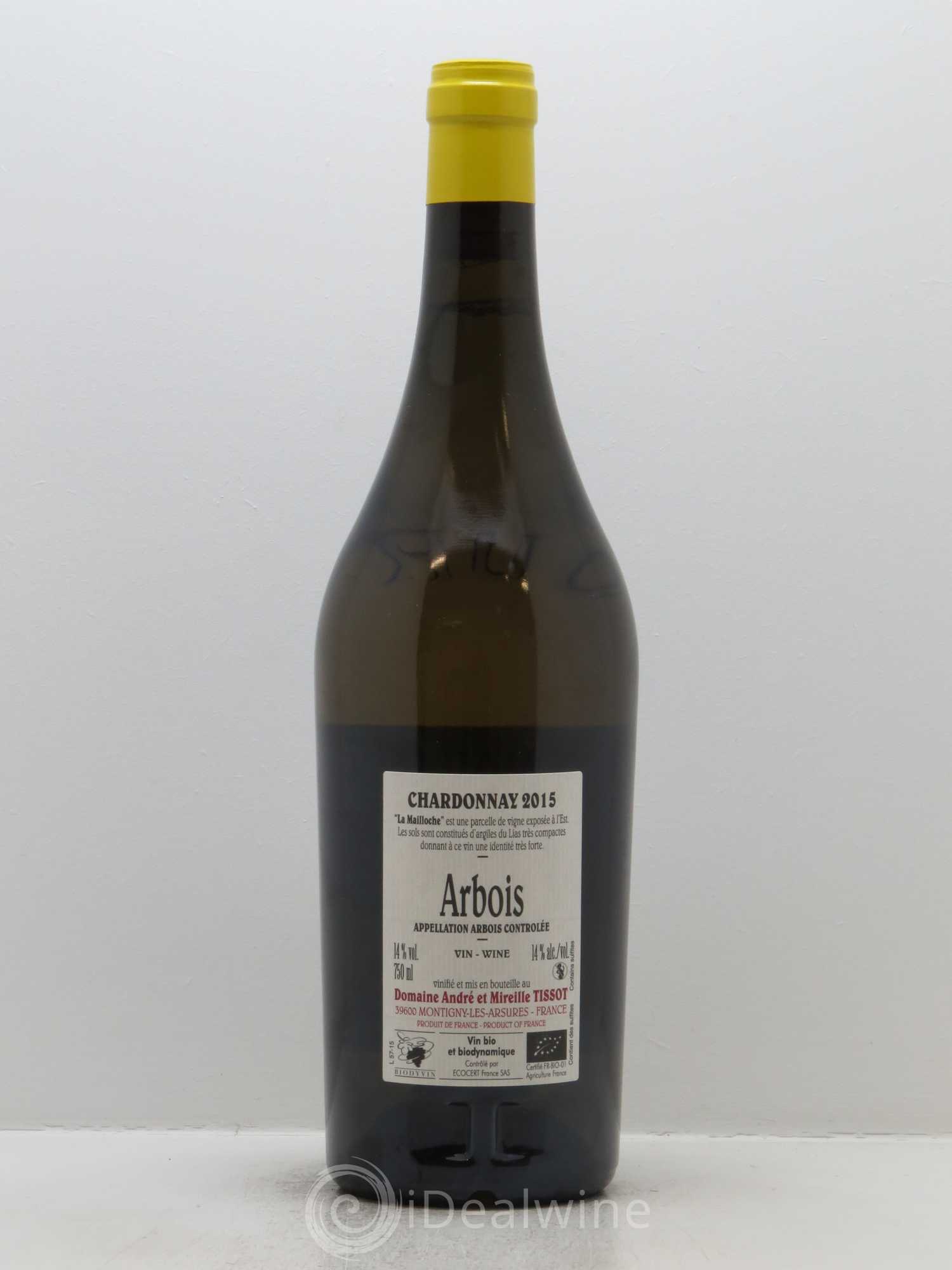 Arbois La Mailloche Bénédicte et Stéphane Tissot 2015 - Lot de 1 bouteille - 1