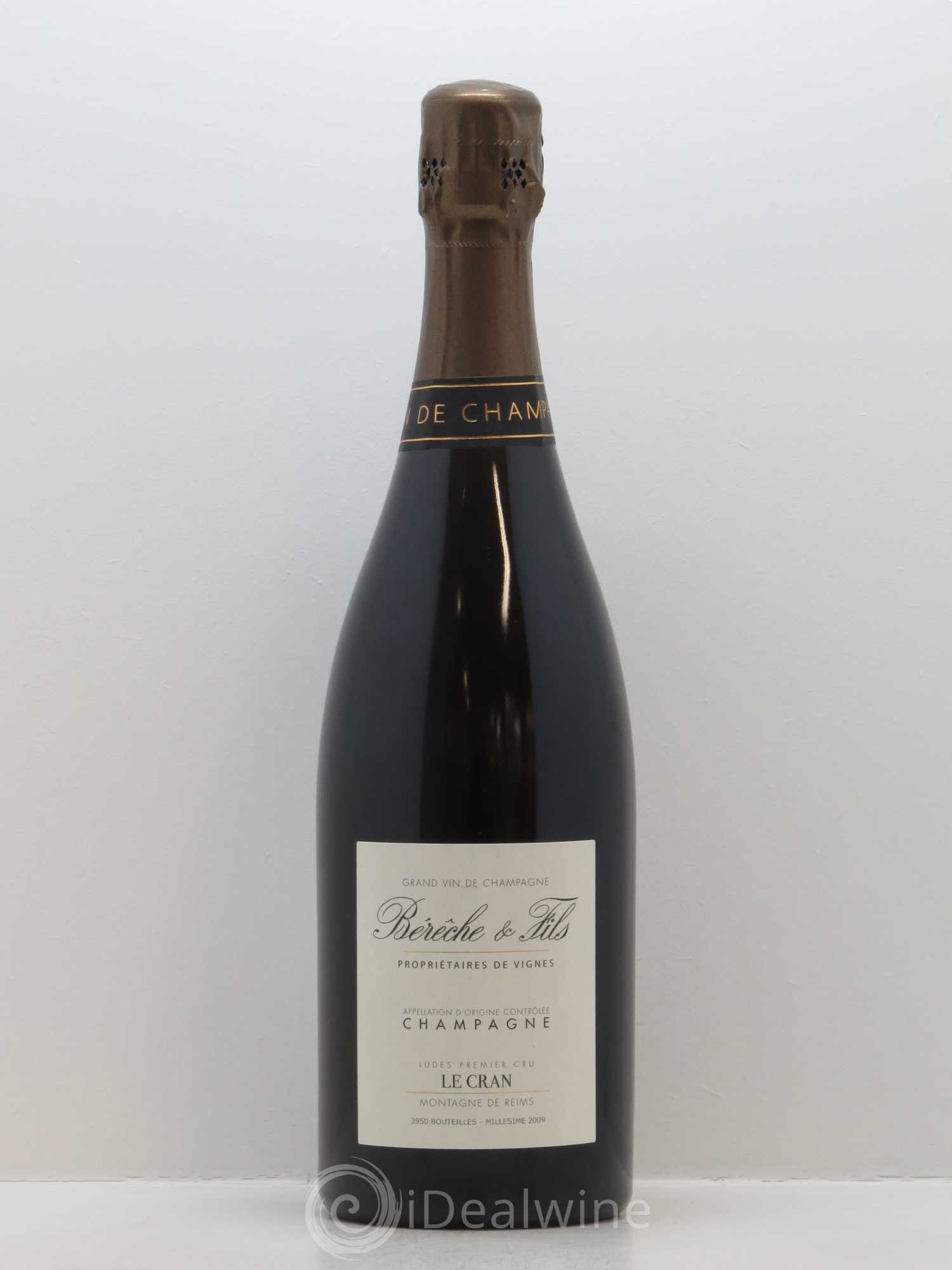 Ludes 1er Cru Le Cran Extra-Brut Bérêche et Fils 2009 - Lot de 1 bouteille - 0
