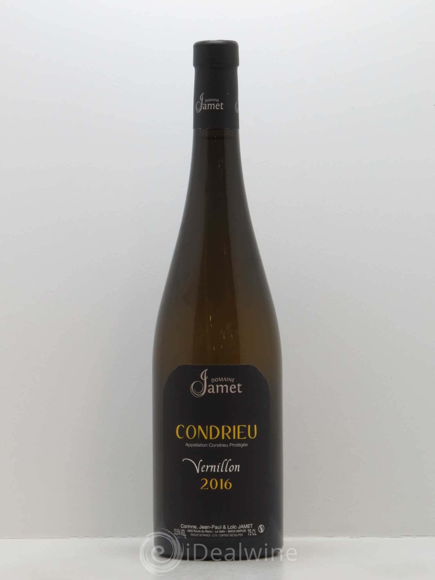 Condrieu Vernillon Jamet (Domaine) 2016 - Lot de 1 bouteille - 0