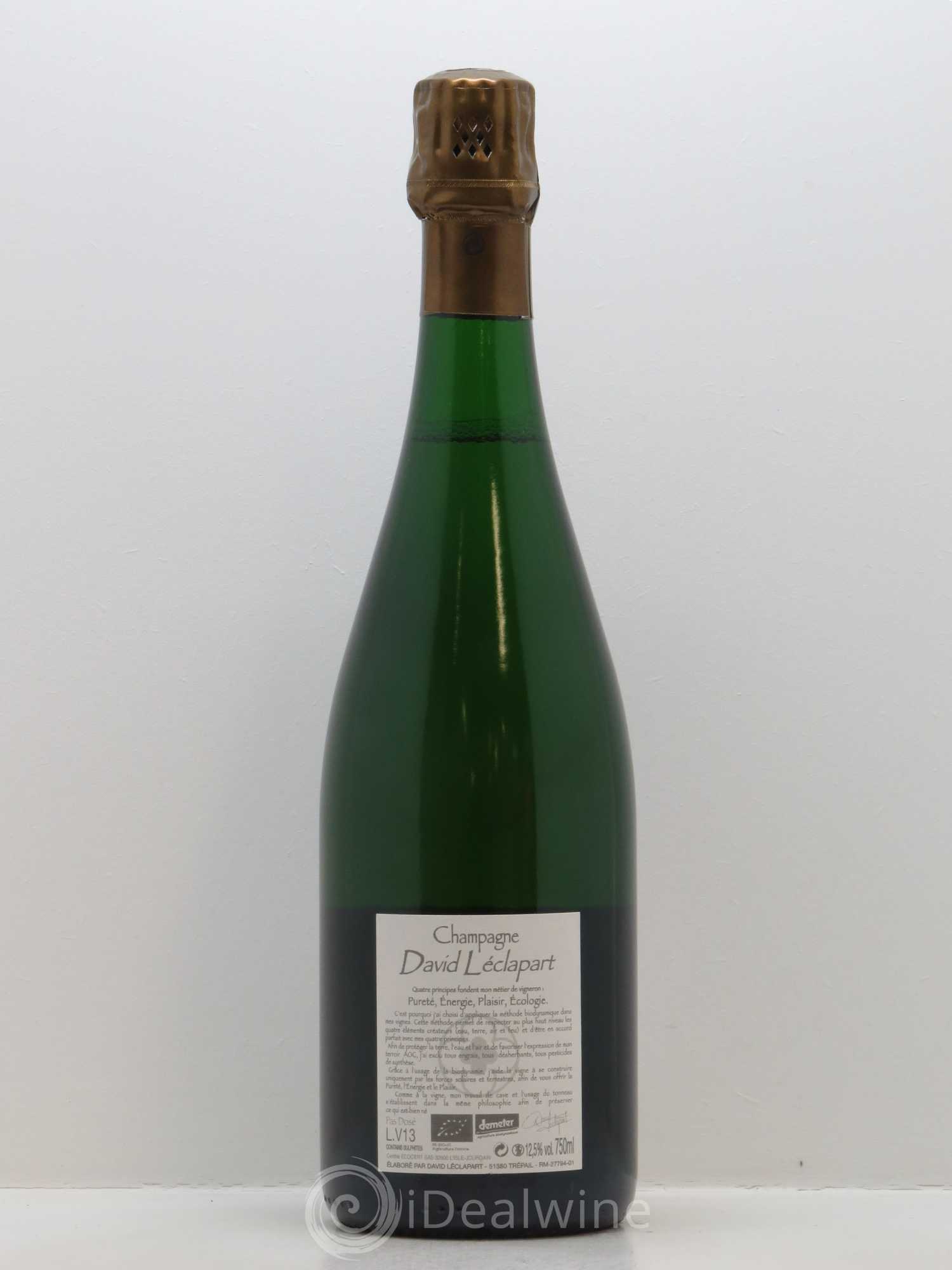 L'Amateur Blanc de Blancs 1er Cru Extra-Brut David Leclapart - Lot de 1 bouteille - 1