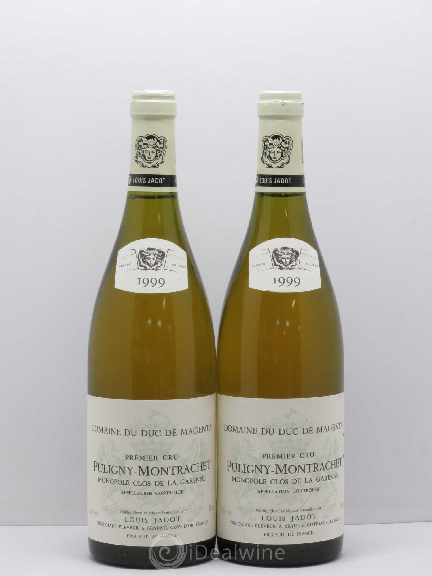 Puligny-Montrachet 1er Cru La Garenne Domaine Louis Jadot (sans prix de réserve) 1999 - Lot de 2 bouteilles - 0