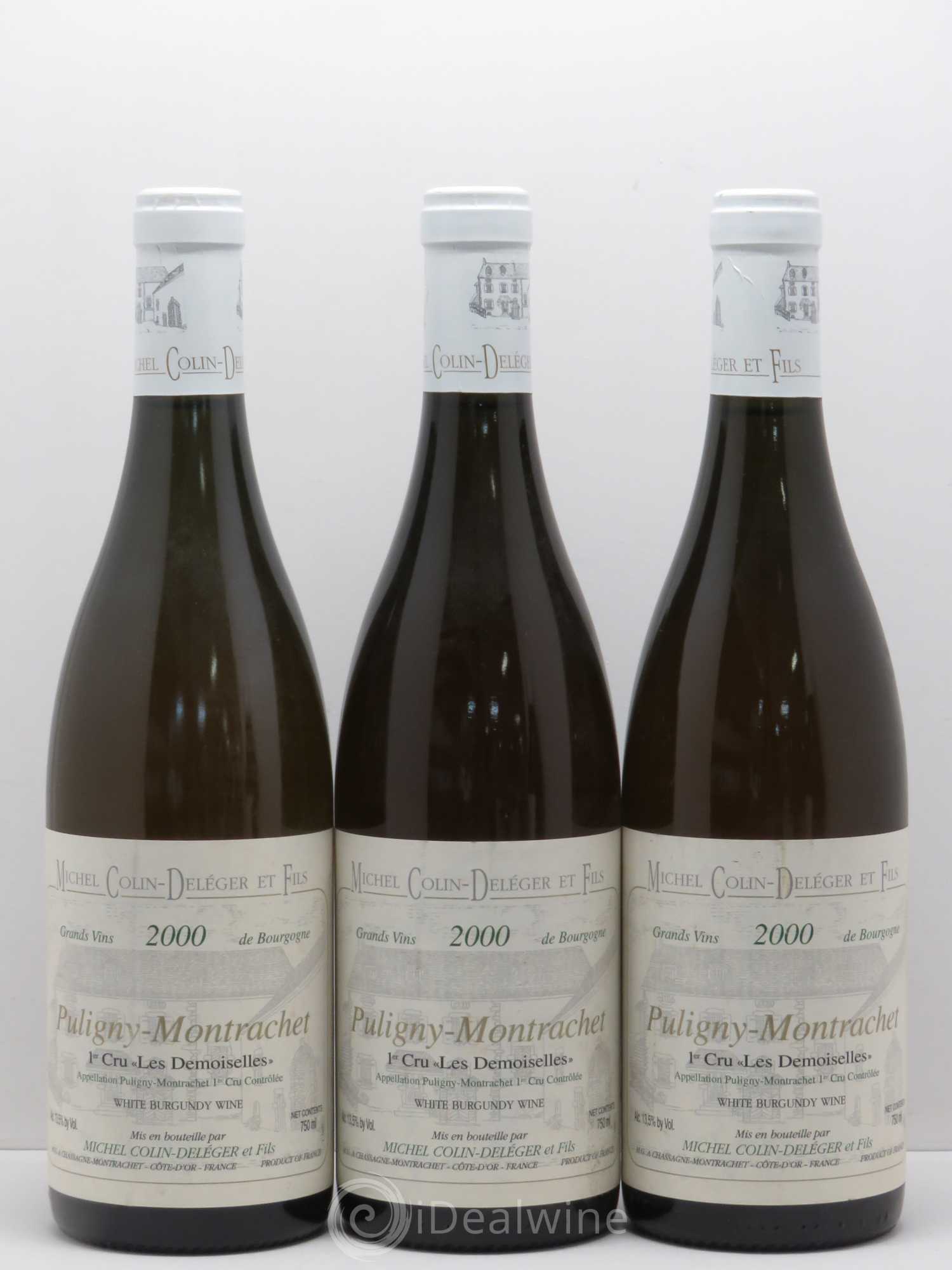 Puligny-Montrachet 1er Cru Les Demoiselles Michel Colin-Deléger (Domaine) (sans prix de réserve) 2000 - Lot de 3 bouteilles - 0