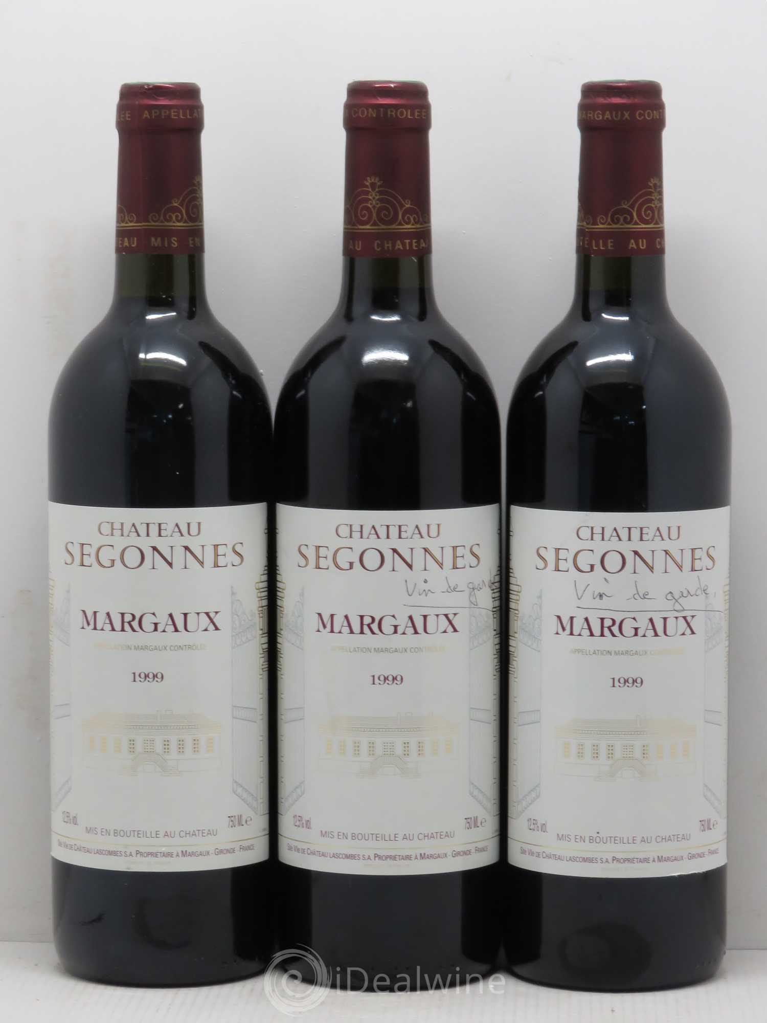 Château Segonnes (sans prix de réserve) 1999 - Lot de 3 bouteilles - 0