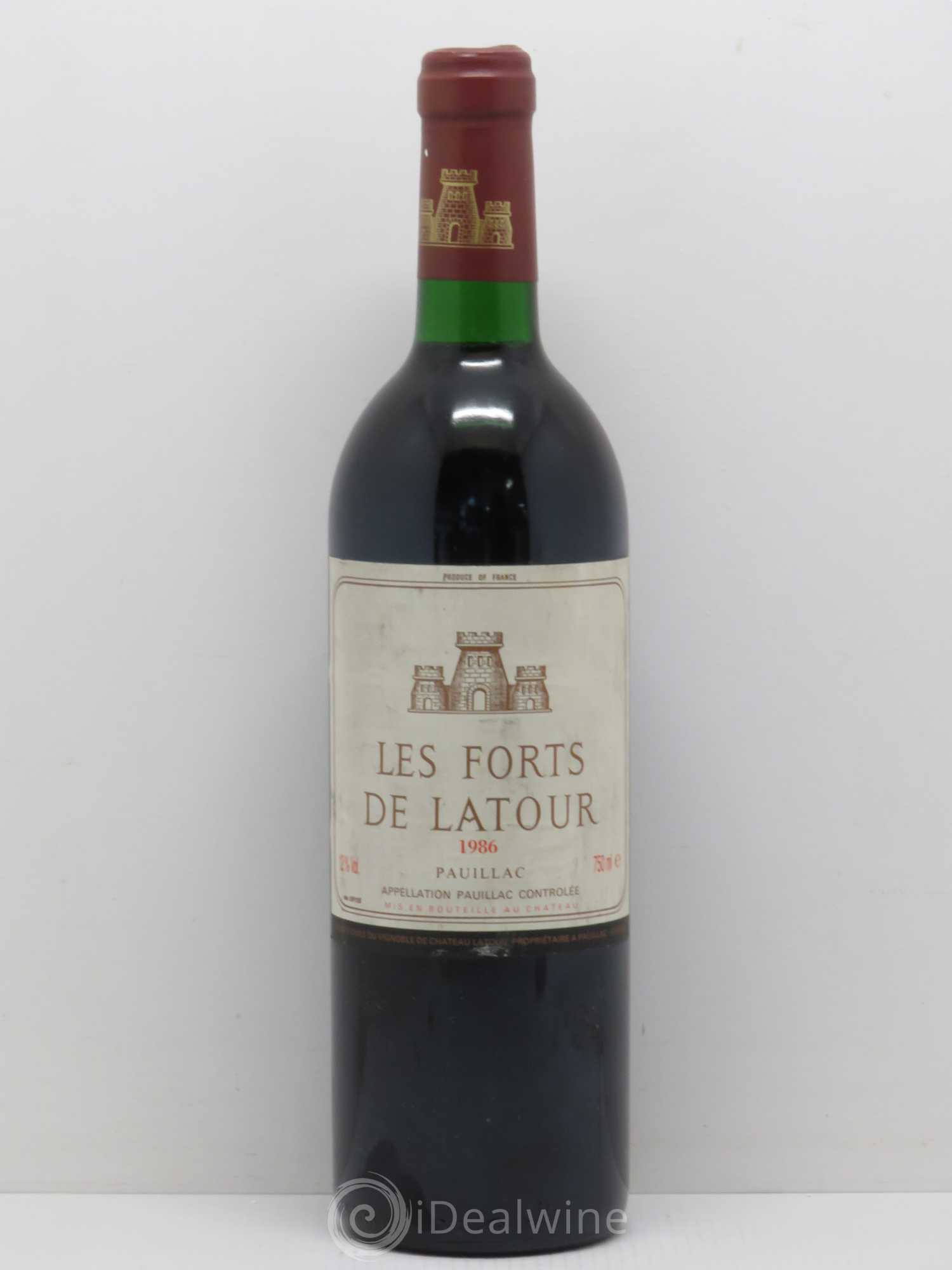 Les Forts de Latour Second Vin 1986 - Lot de 1 bouteille - 0