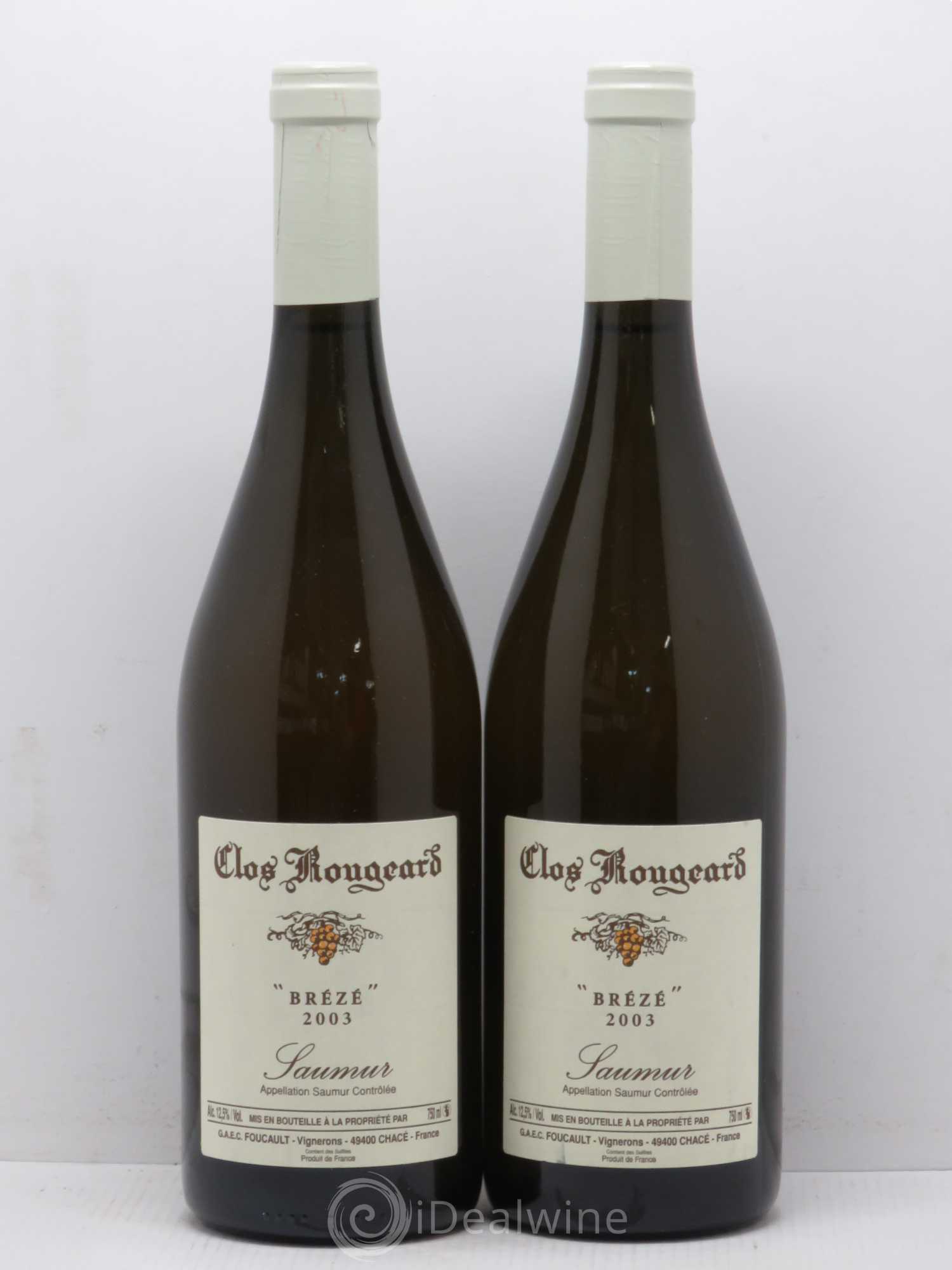 Saumur Brézé Clos Rougeard 2003 - Posten von 2 Flaschen - 0