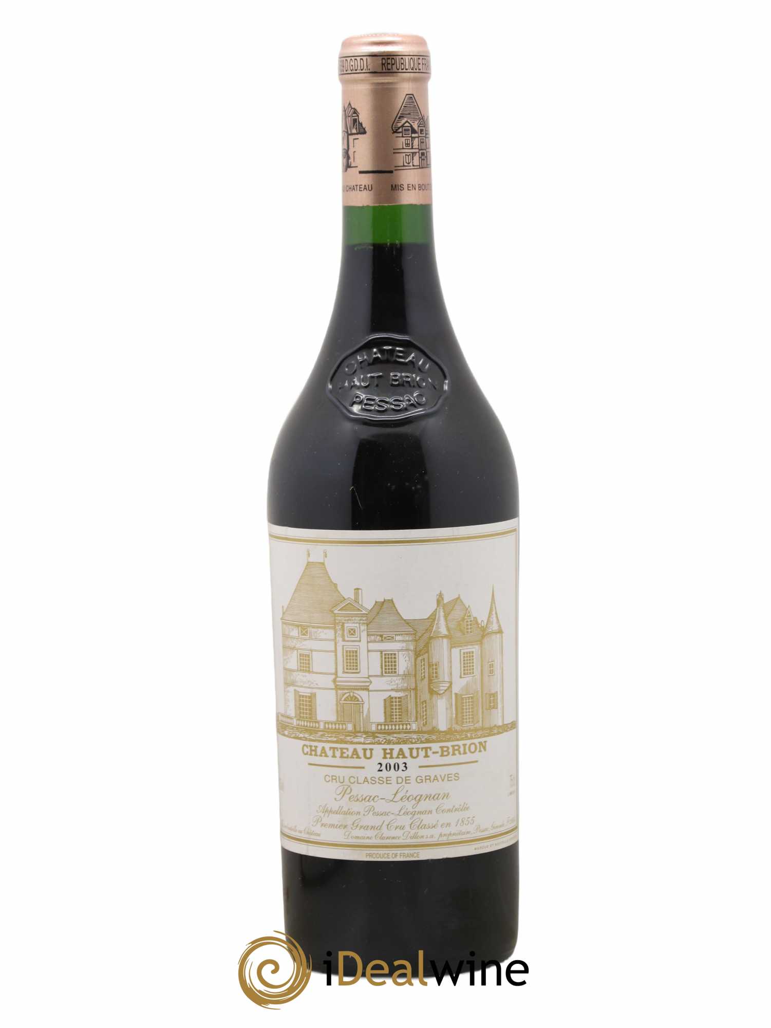 Château Haut Brion 1er Grand Cru Classé 2003 - Lot de 1 bouteille - 0