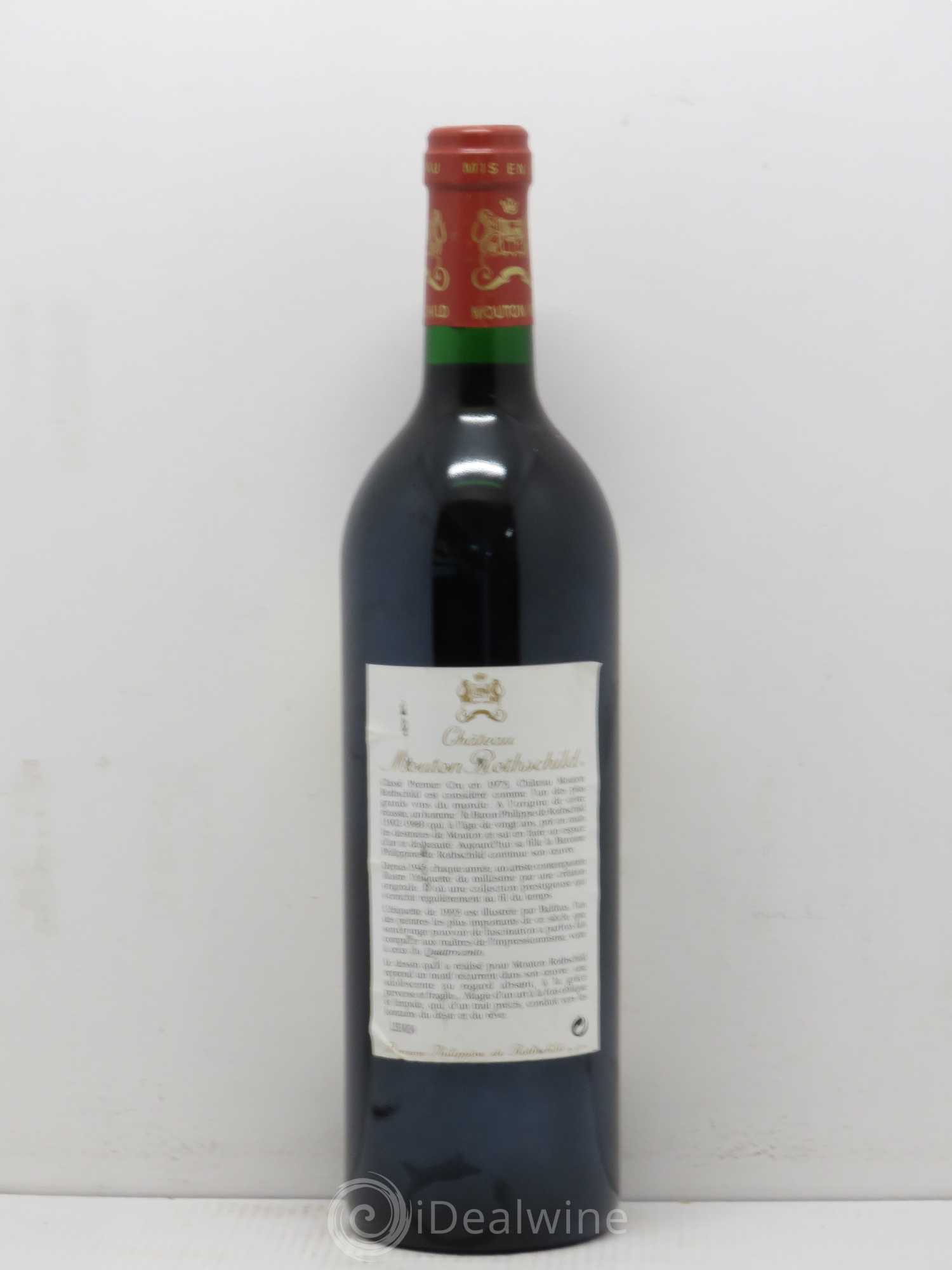 Château Mouton Rothschild 1er Grand Cru Classé 1993 - Lot de 1 bouteille - 1