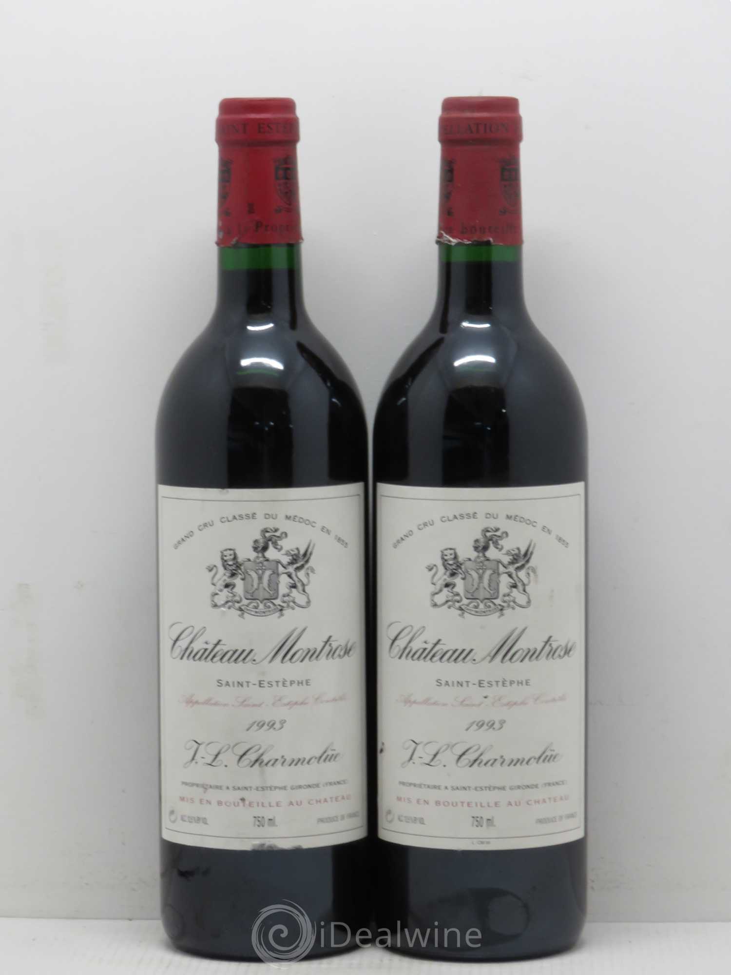 Château Montrose 2ème Grand Cru Classé 1993 - Lot de 2 bouteilles - 0