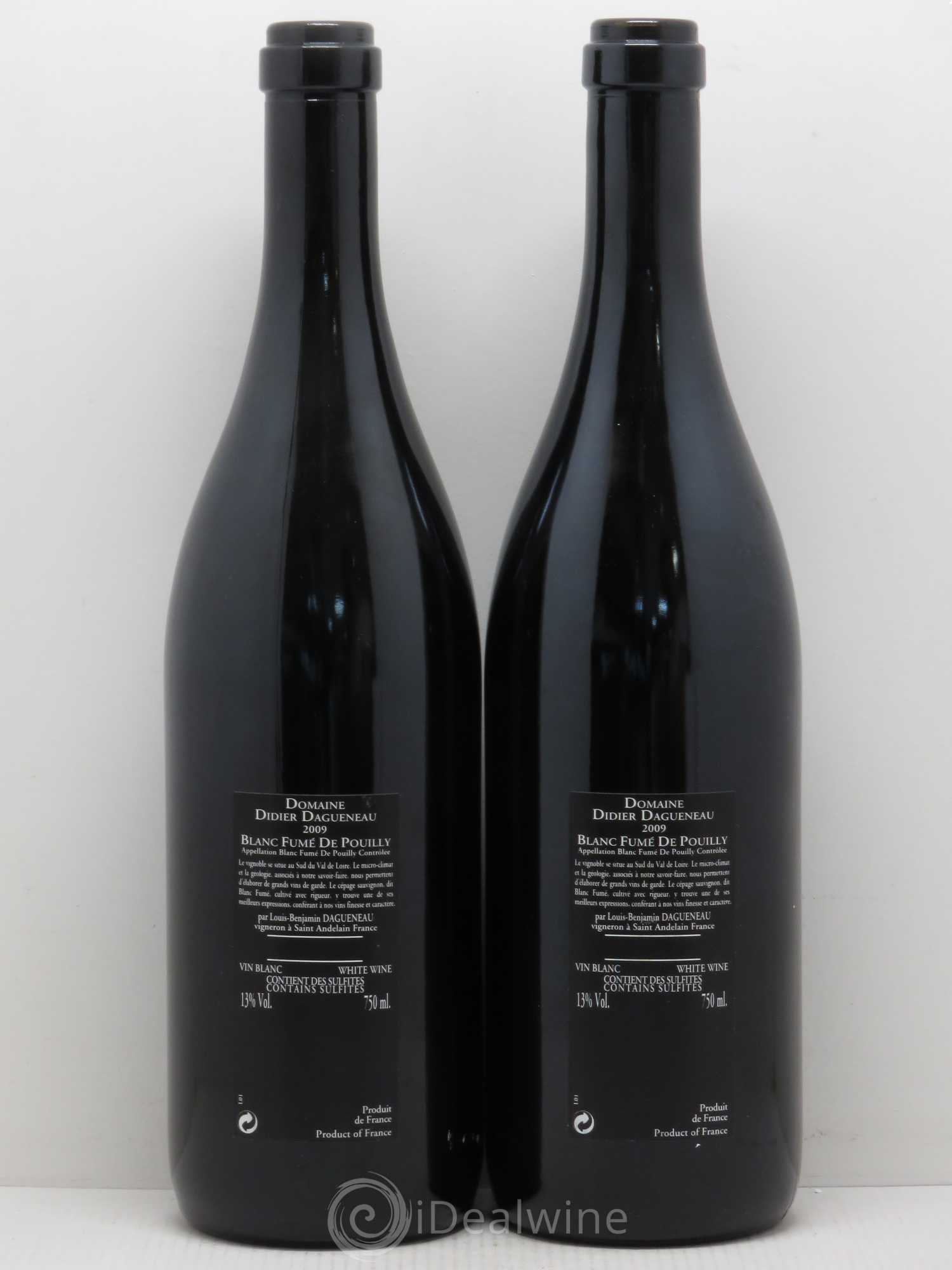 Vin de France (anciennement Pouilly-Fumé) Silex Dagueneau (Domaine Didier - Louis-Benjamin) 2009 - Lot de 2 bouteilles - 1