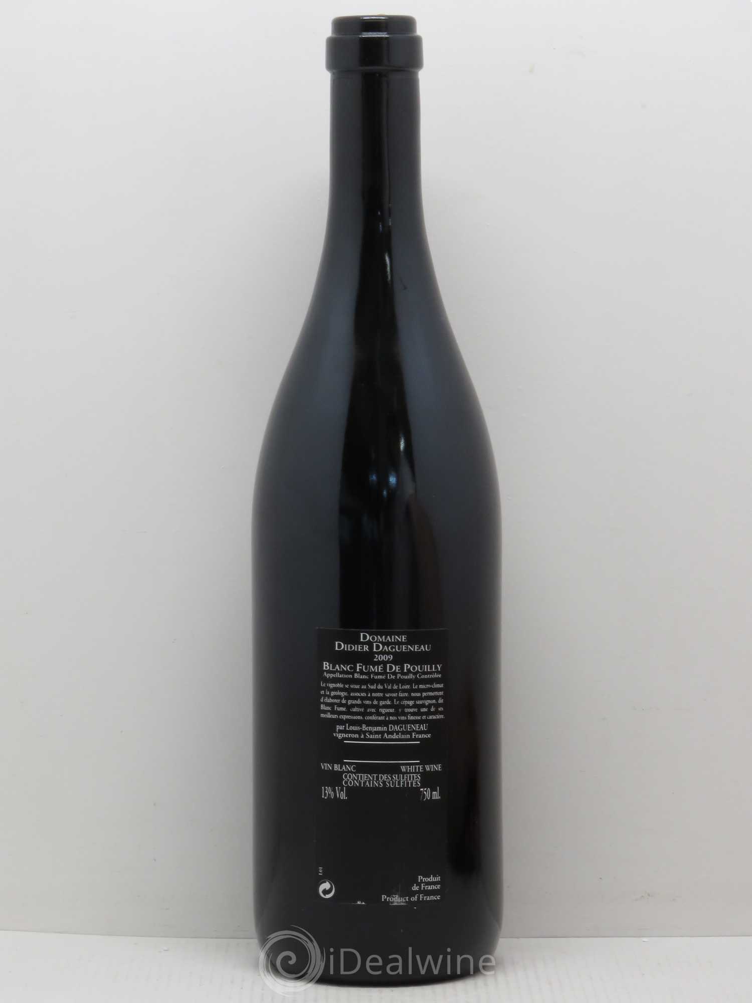 Vin de France (anciennement Pouilly-Fumé) Silex Dagueneau (Domaine Didier - Louis-Benjamin) 2009 - Lot de 1 bouteille - 1