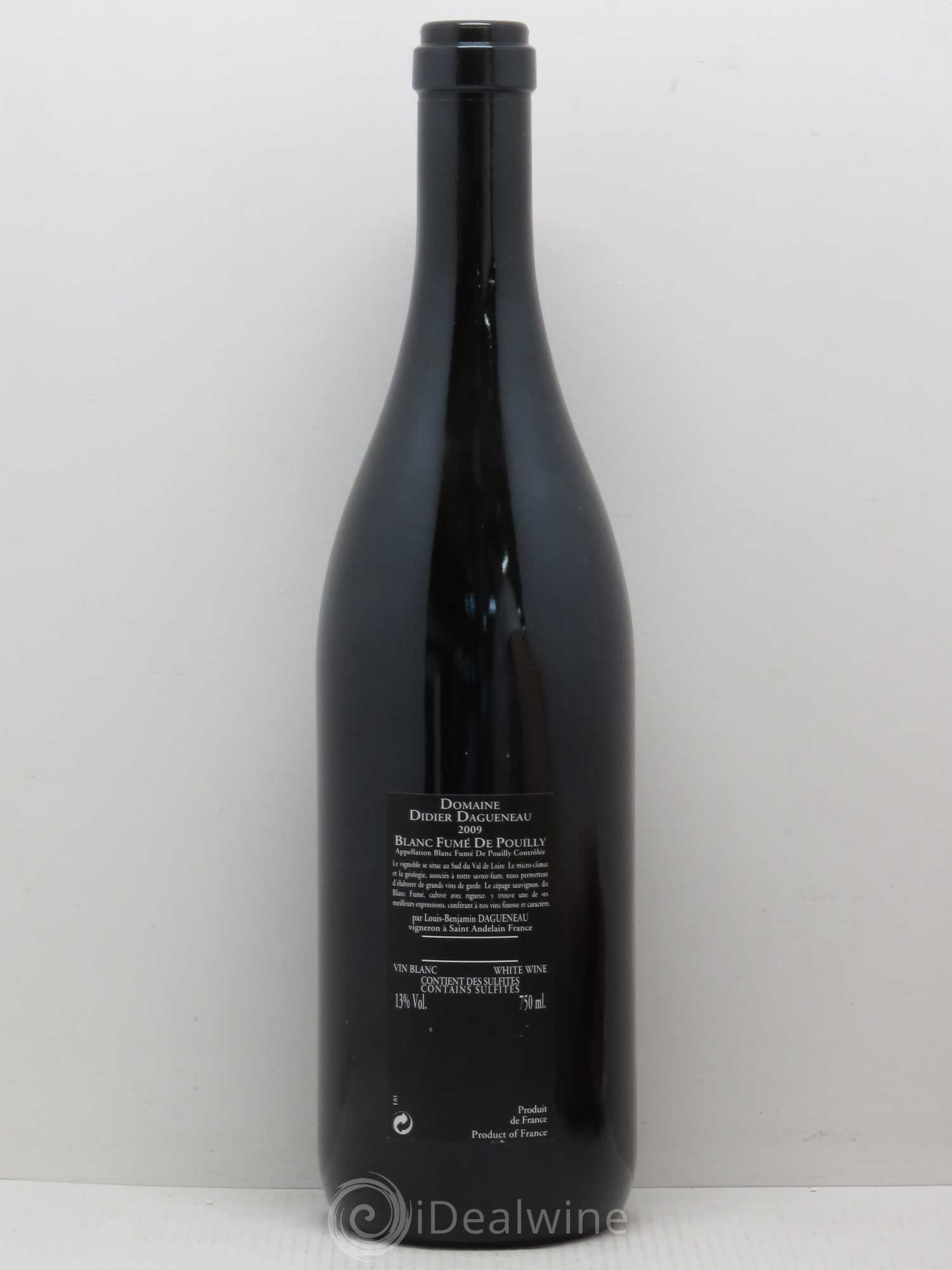 Vin de France (anciennement Pouilly-Fumé) Silex Dagueneau (Domaine Didier - Louis-Benjamin) 2009 - Lot de 1 bouteille - 1