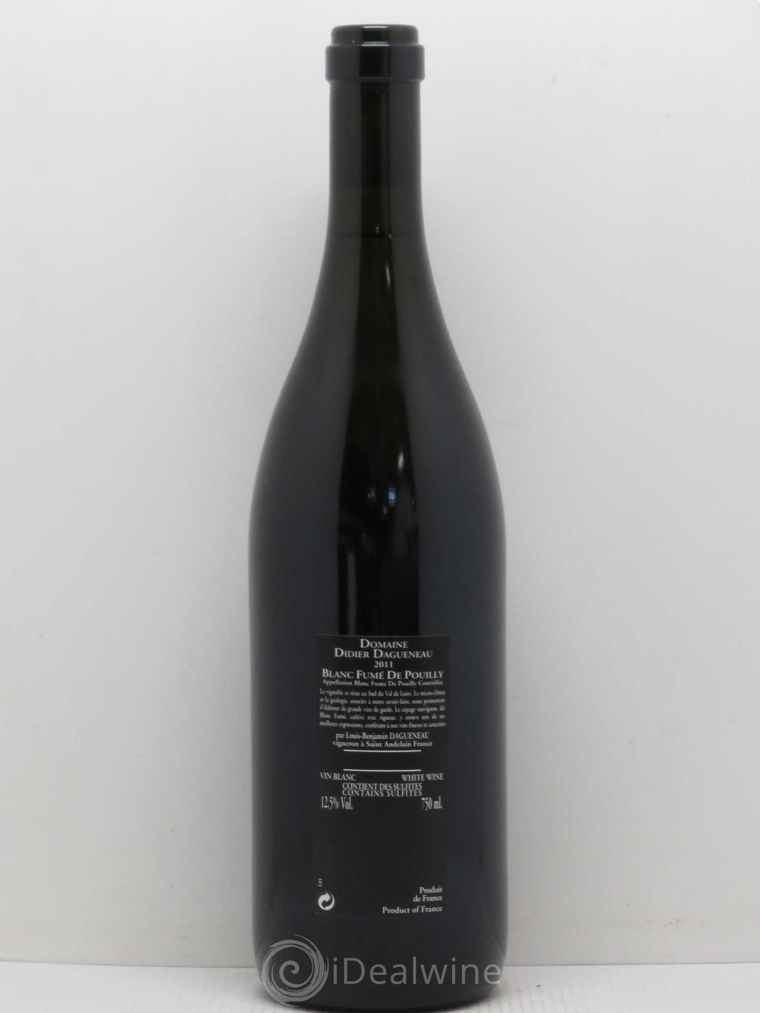 Vin de France (anciennement Pouilly-Fumé) Silex Dagueneau (Domaine Didier - Louis-Benjamin) 2011 - Lot de 1 bouteille - 1