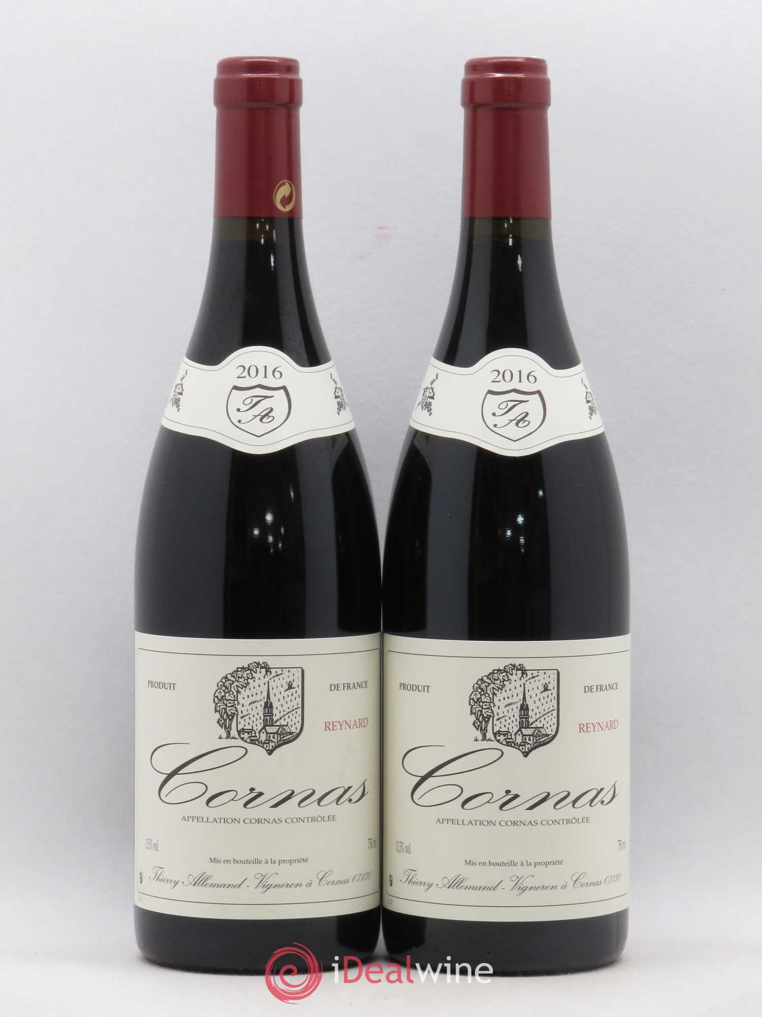 Cornas Reynard Thierry Allemand 2016 - Lot de 2 bouteilles - 0