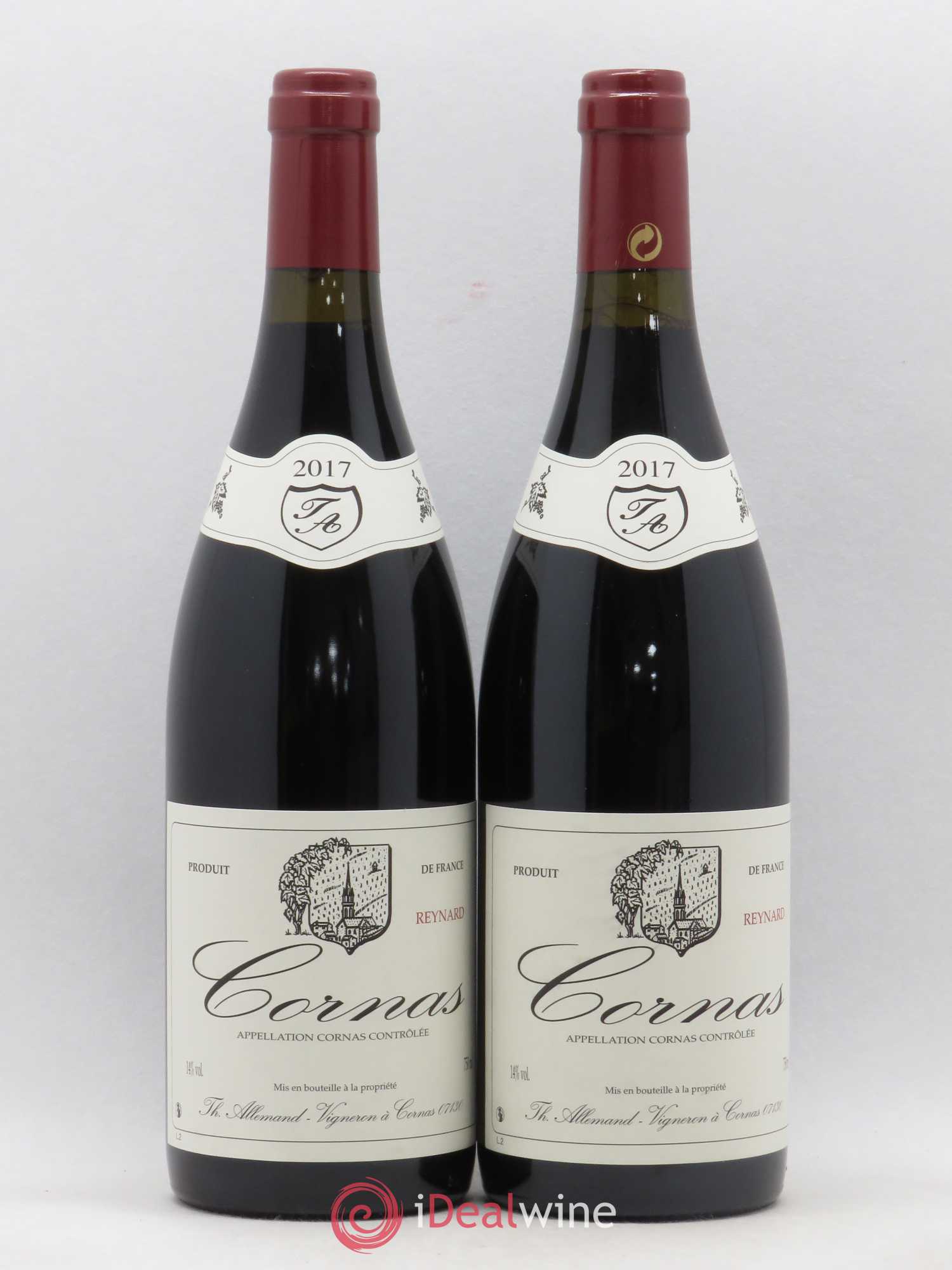 Cornas Reynard Thierry Allemand 2017 - Lot de 2 bouteilles - 0