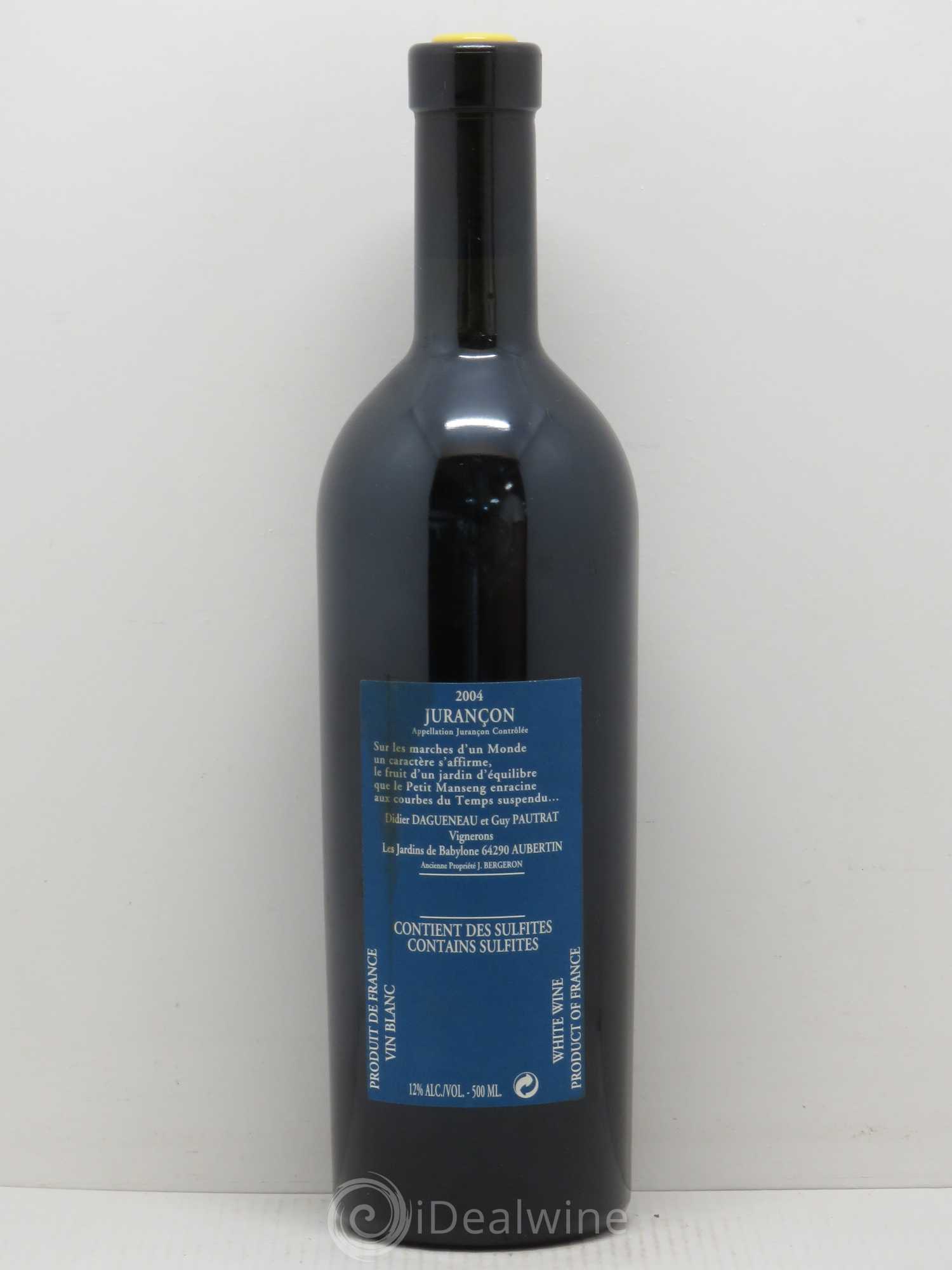Vin de France (anciennement Jurançon) Jardins de Babylone Didier Dagueneau 2004 - Lotto di 1 bottiglia - 1