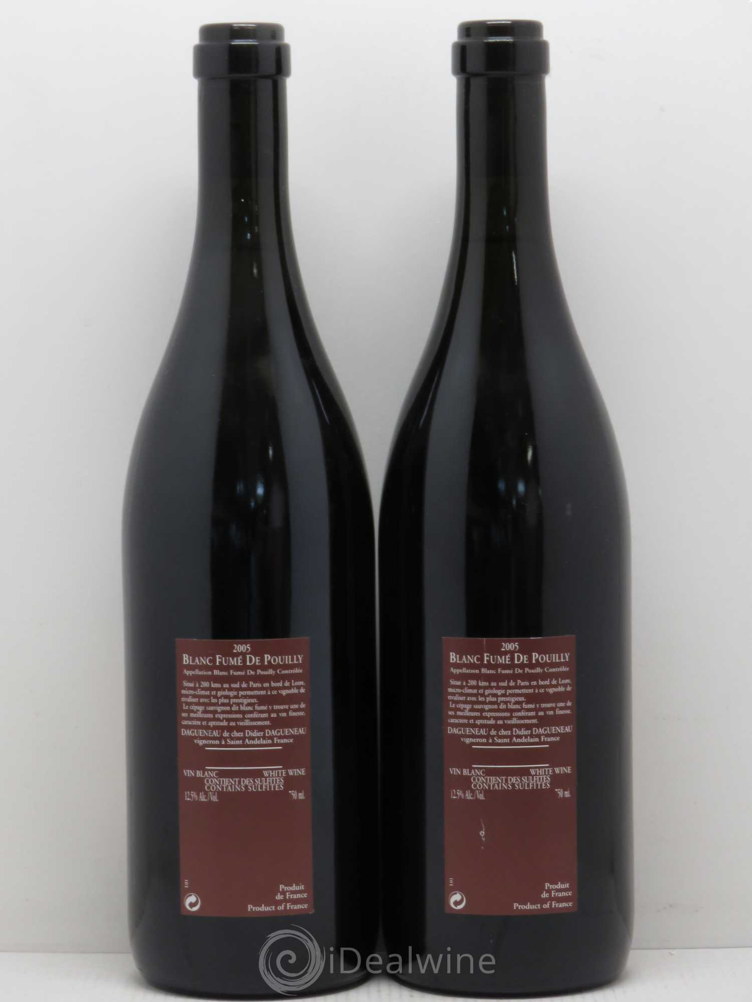 Vin de France (anciennement Pouilly-Fumé) Pur Sang Dagueneau (Domaine Didier - Louis-Benjamin) 2005 - Lot de 2 bouteilles - 1