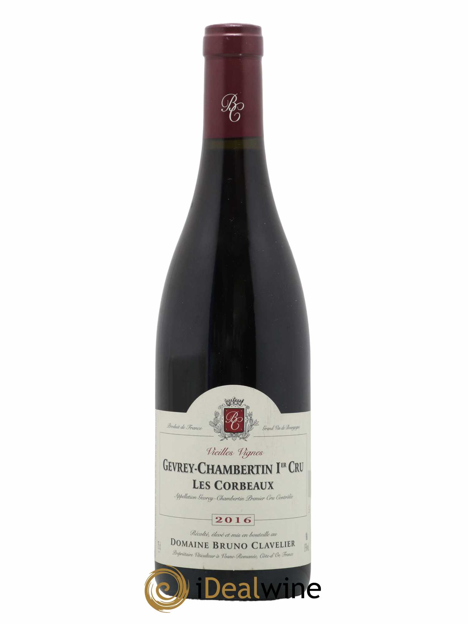 Gevrey-Chambertin 1er Cru Les Corbeaux Vieilles Vignes Bruno Clavelier 2016 - Lot de 1 bouteille - 0