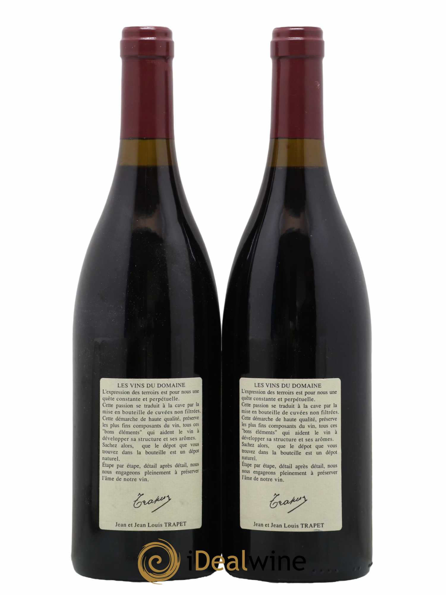 Chambertin Grand Cru Domaine Trapet 1995 - Lot of 2 bottles - 1