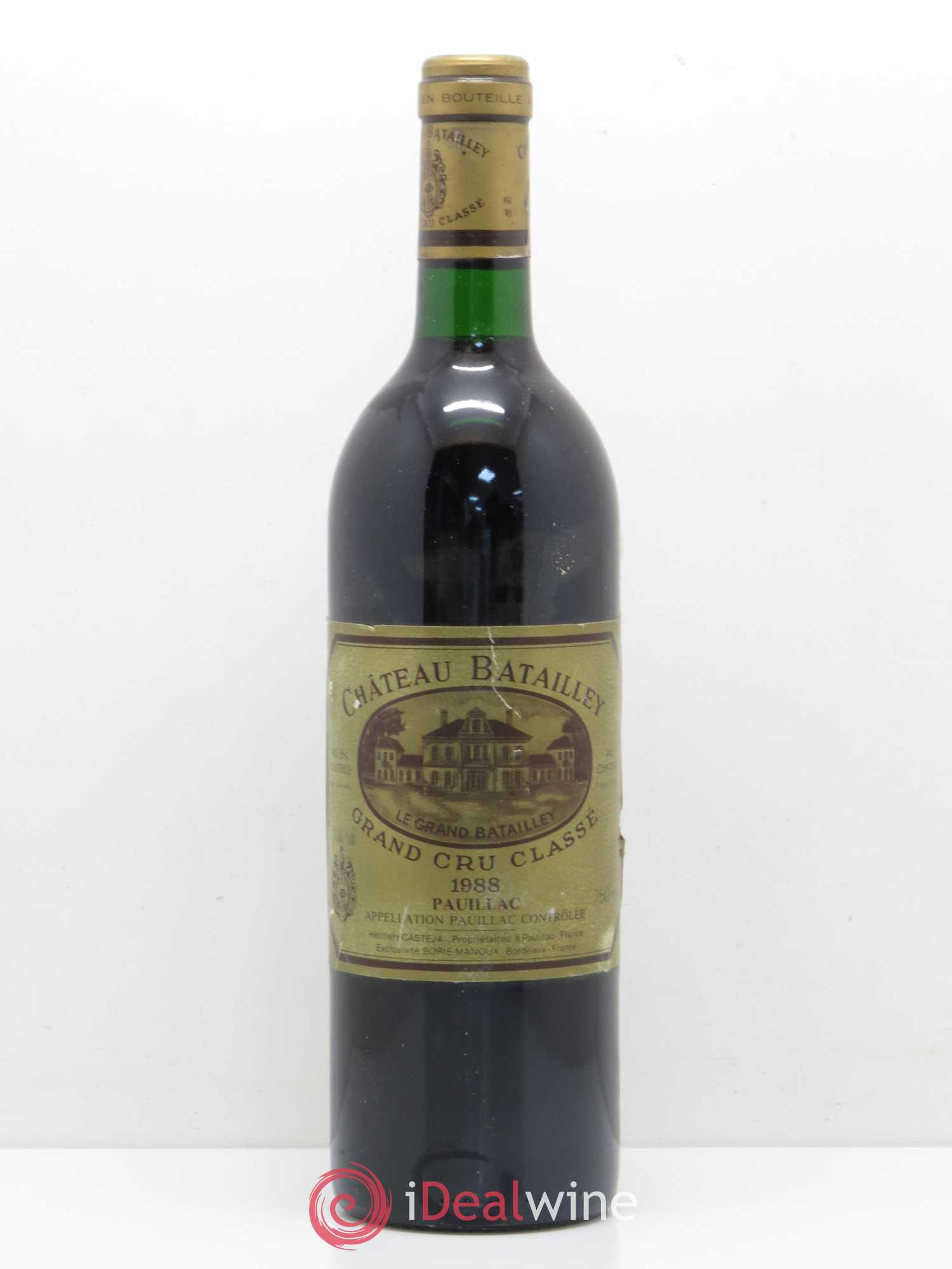 Château Batailley 5ème Grand Cru Classé 1988 - Lot de 1 bouteille - 0