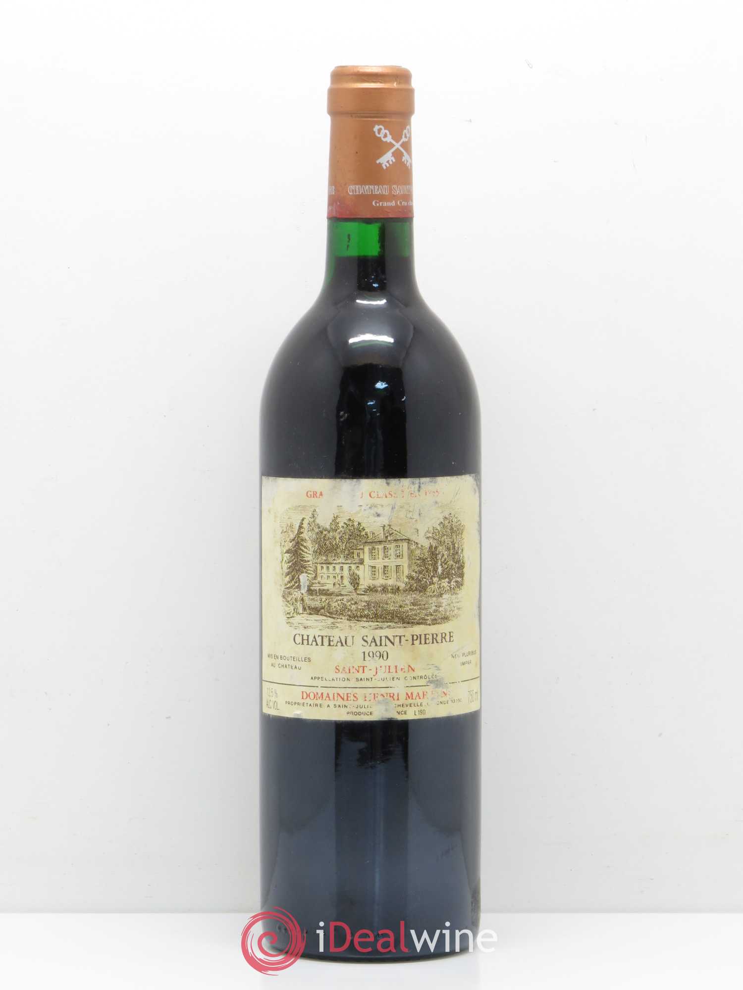 Château Saint-Pierre 4ème Grand Cru Classé 1990 - Lot de 1 bouteille - 0