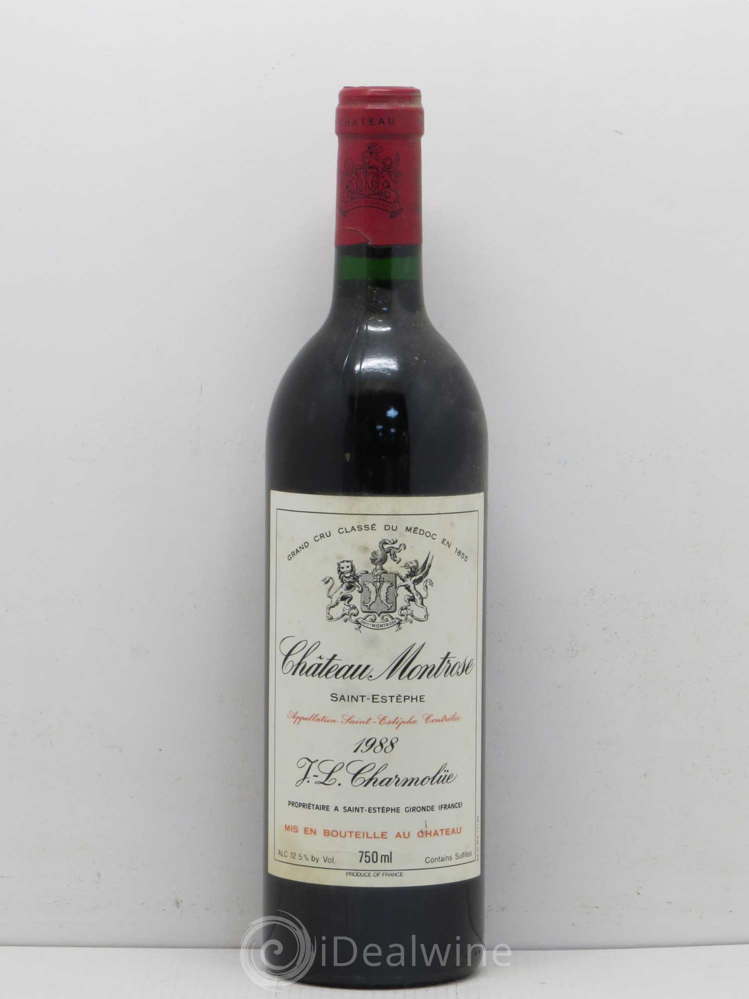 Château Montrose 2ème Grand Cru Classé 1988 - Lot de 1 bouteille - 0