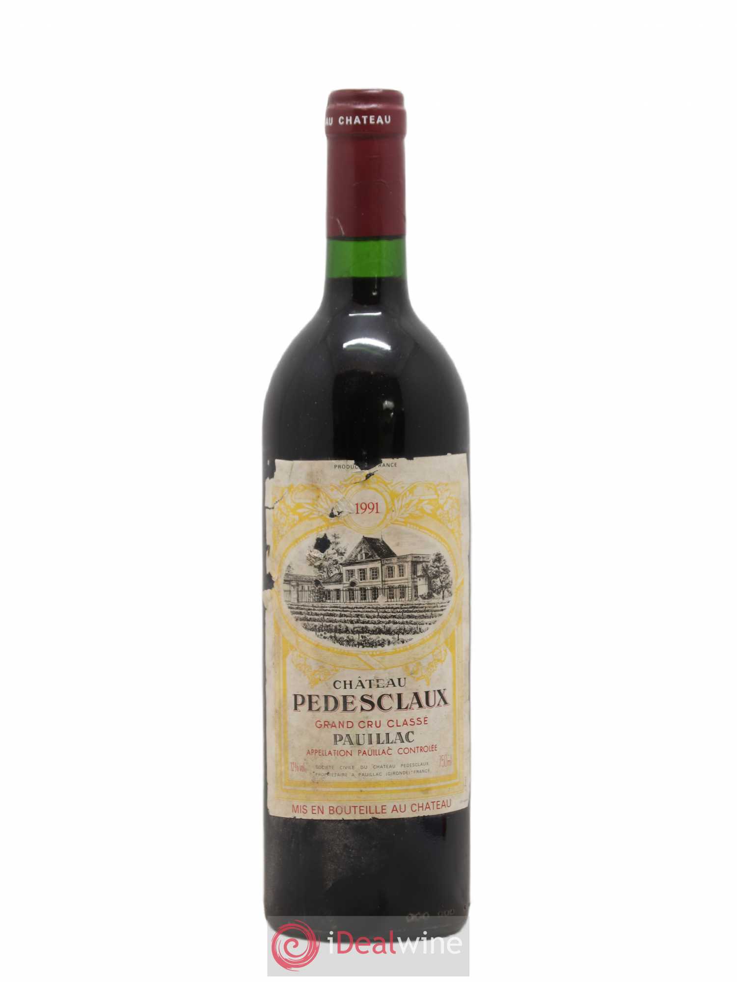 Château Pedesclaux 5ème Grand Cru Classé 1991 - Lot de 1 bouteille - 0